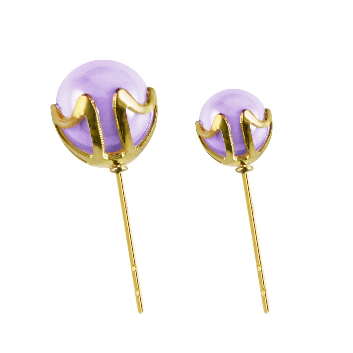 Coppia di spille perle oro premium rotonde pastello fiorista asola fiori - Foto 3 di 8