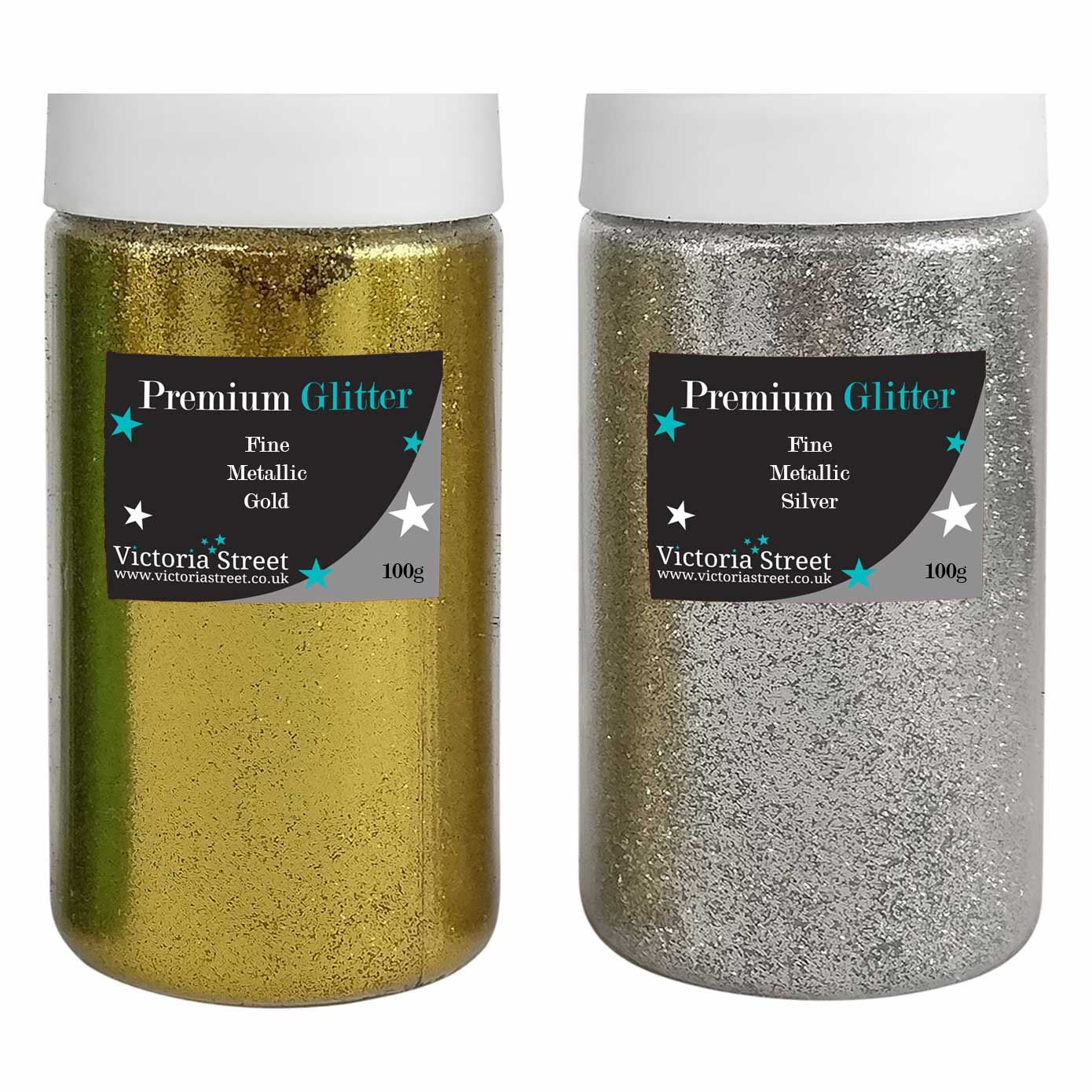 Set of 100g Fine Glitter Shakers - Premium Grade Dust Free Craft Wine Glass - Picture 3 of 4