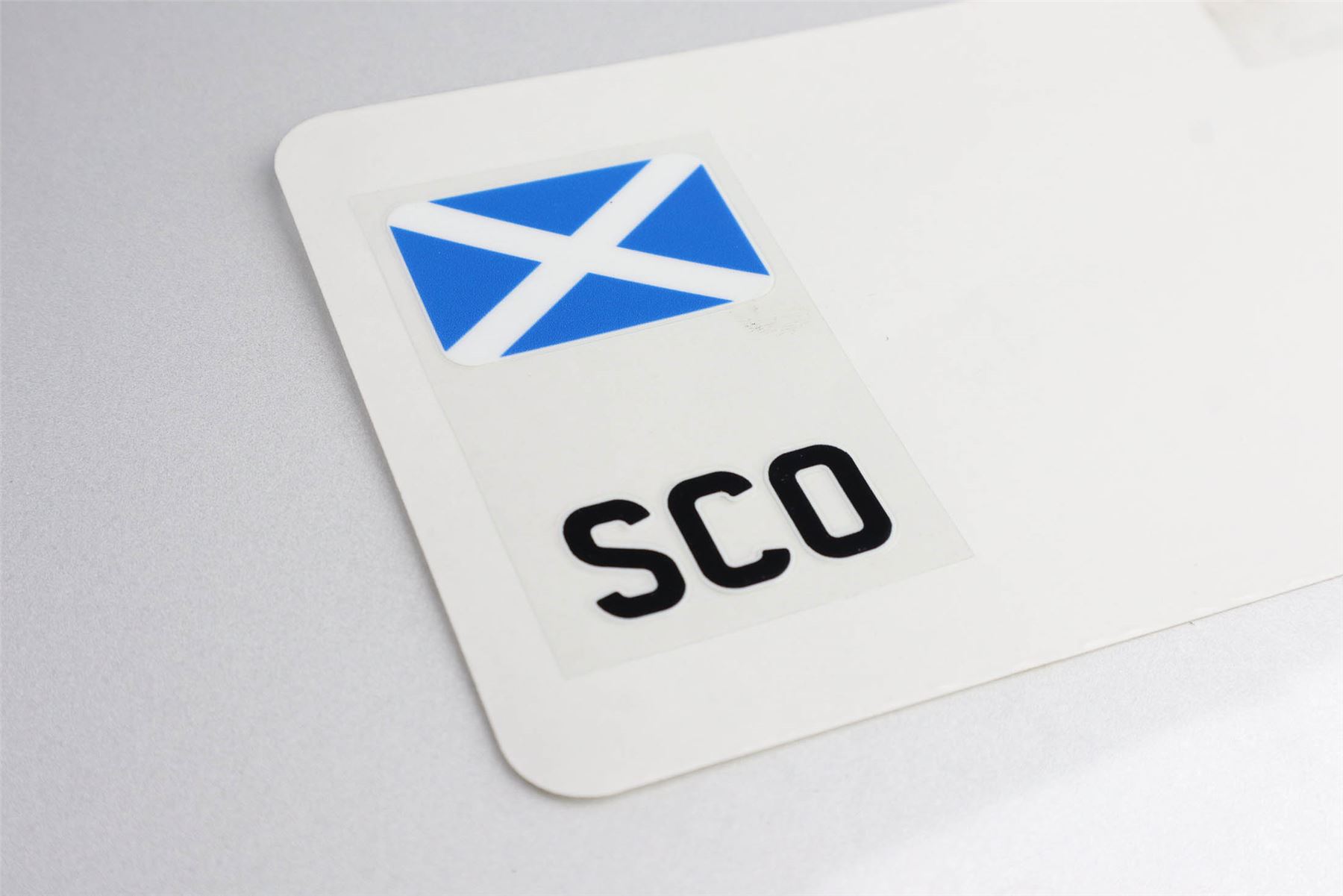 Minimalist Backless UK Number Plate Flag - Wholesale Sticker Side Badge - Picture 5 of 6