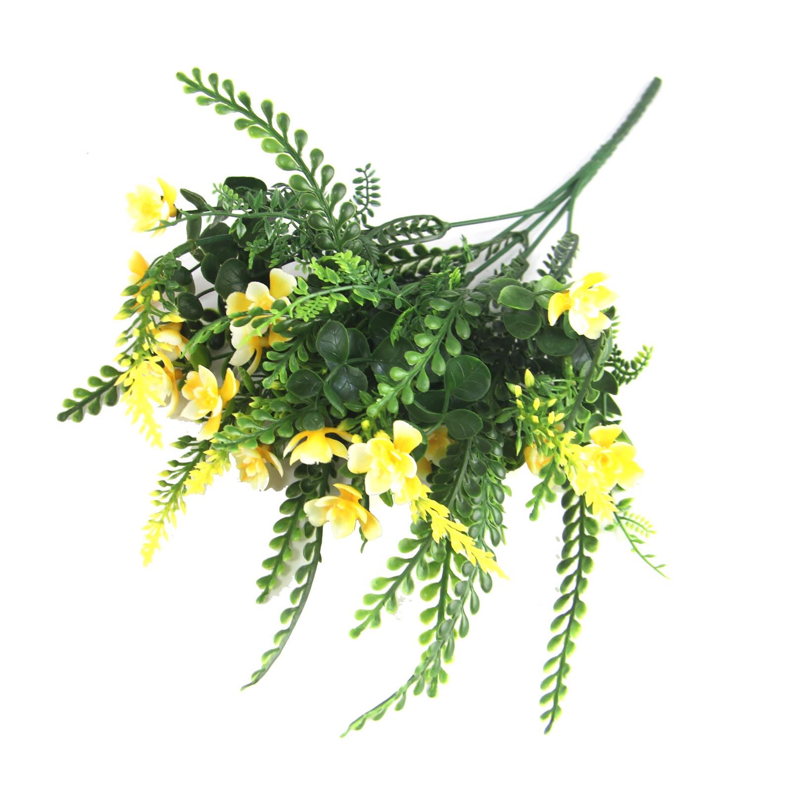 Premium Flowered Plastic Foliage Bunch - Seaweed Artificial Leaves Bouquet - Picture 9 of 9