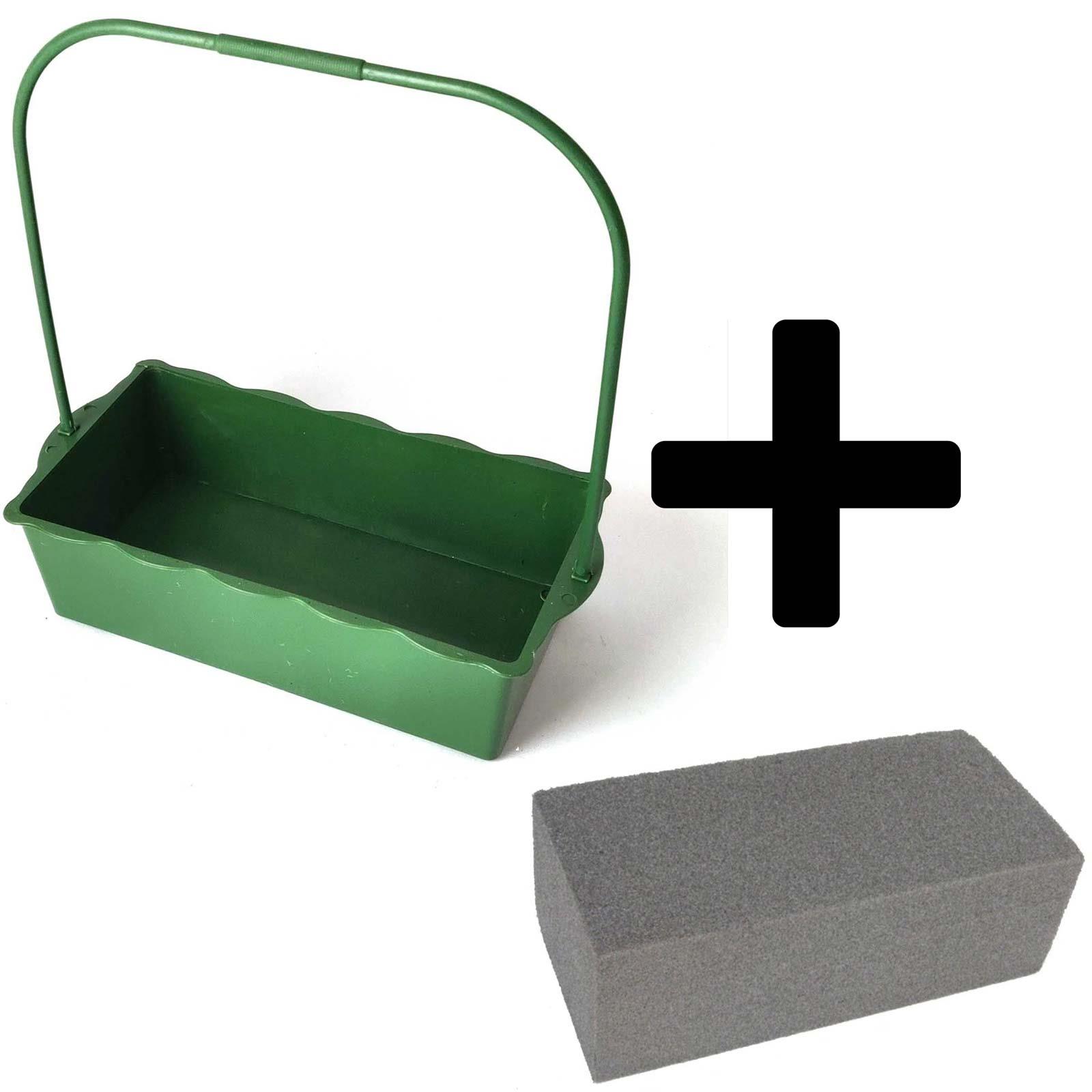 Soporte de espuma de plástico para cesta colgante - caja de bandeja de espuma floral oasis - Imagen 5 de 6