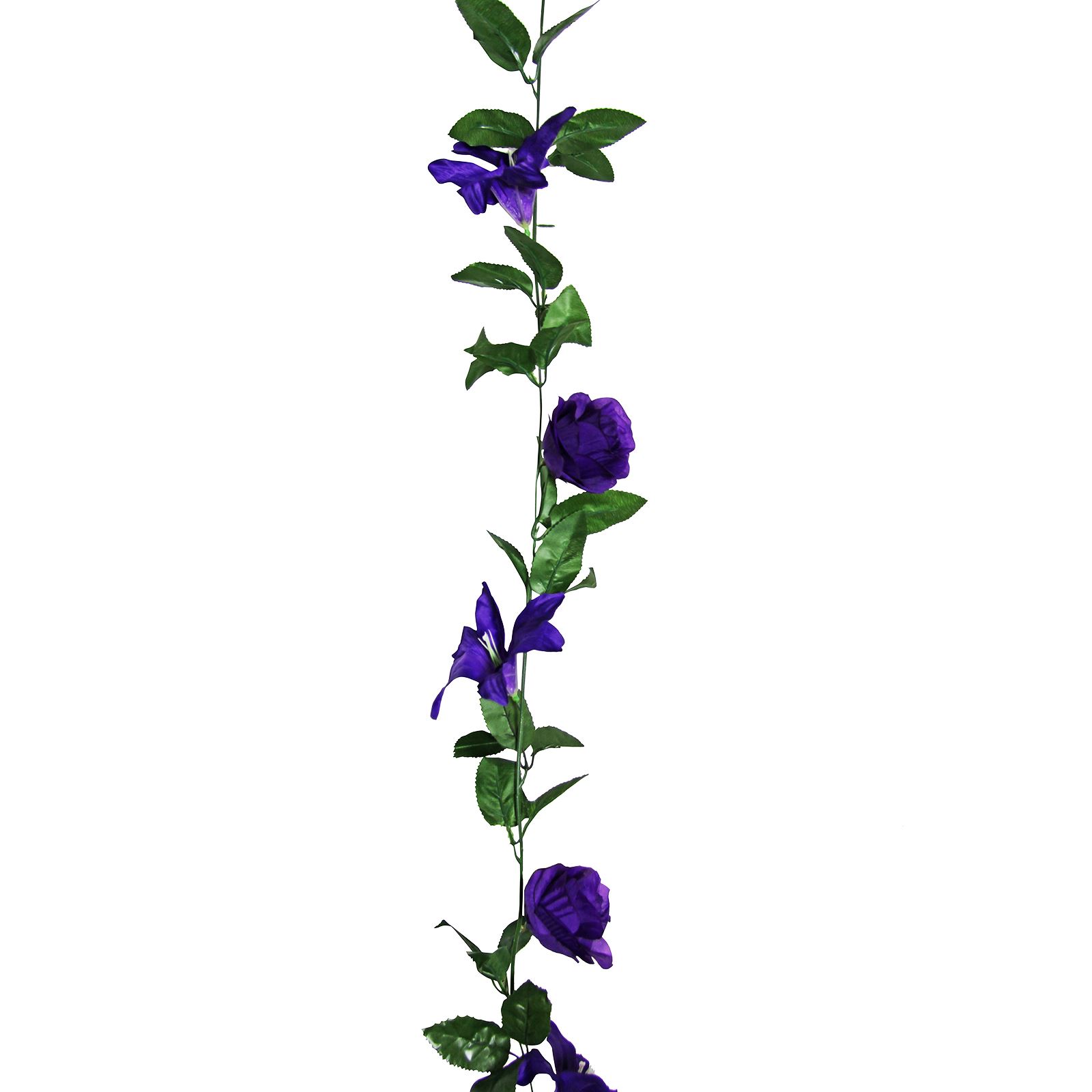Rose and Lily Flower Garland! Artificial Fake Flowers Vine Ivy Trellis - Picture 17 of 24