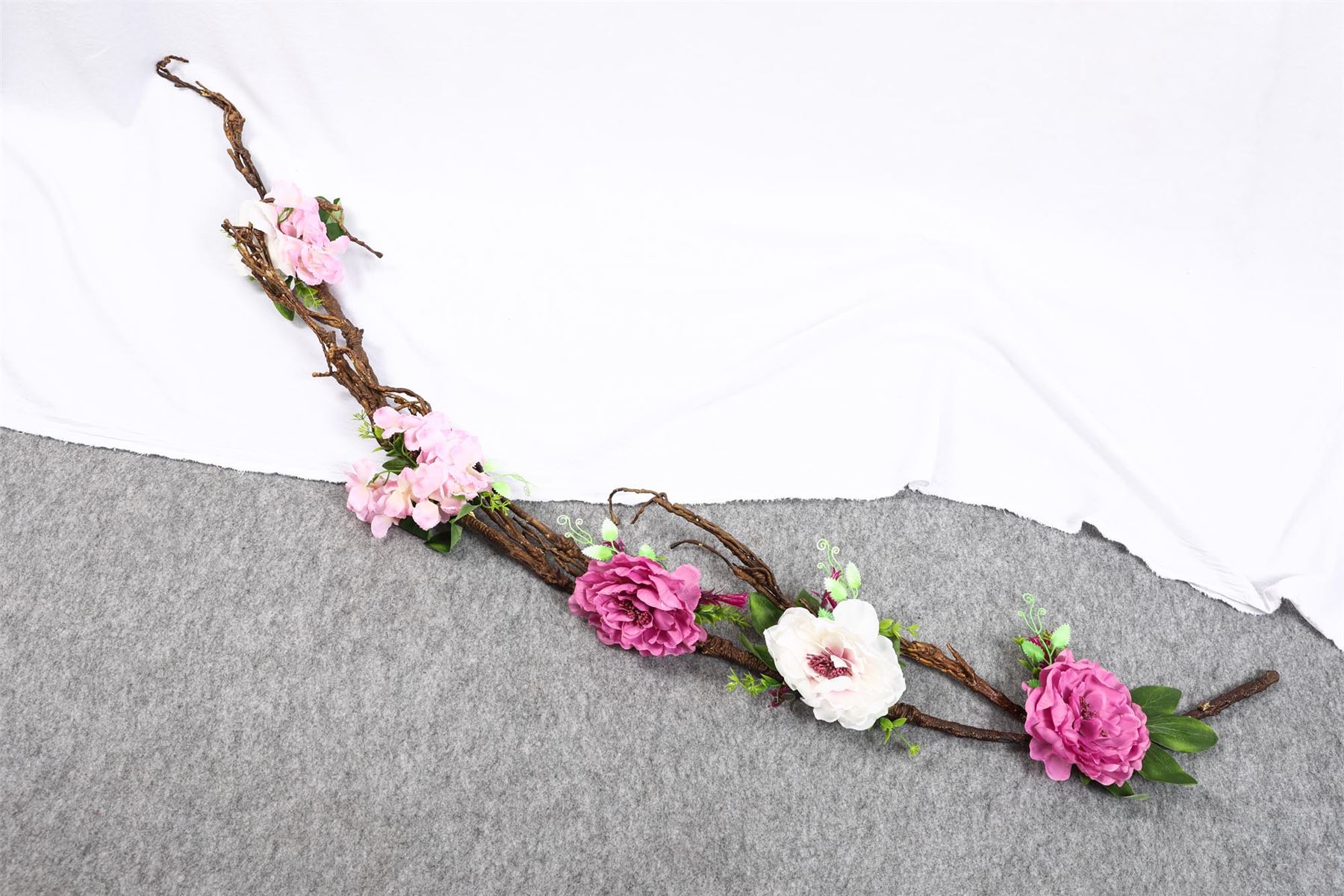 Artificial Branch Flowers - Real Touch Bark Moss Plants Wood Decoration - Picture 12 of 22