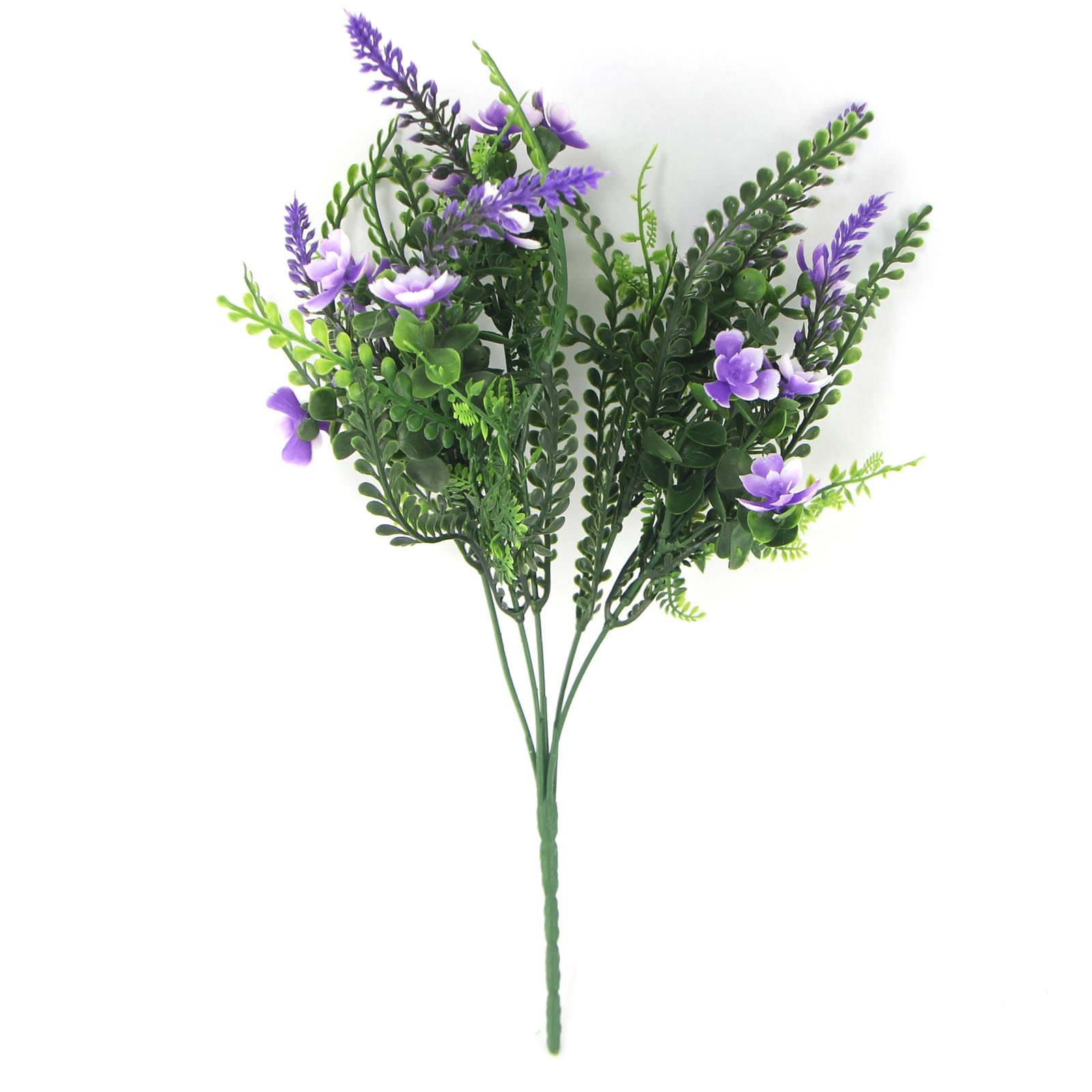 Premium Flowered Plastic Foliage Bunch - Seaweed Artificial Leaves Bouquet - Picture 7 of 9