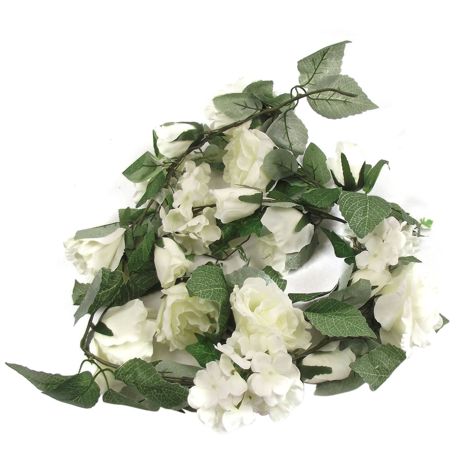 Ghirlande Deluxe Rosa e Ortensia Soft Touch - Fiore Premium Matrimonio Vite - Foto 6 di 11
