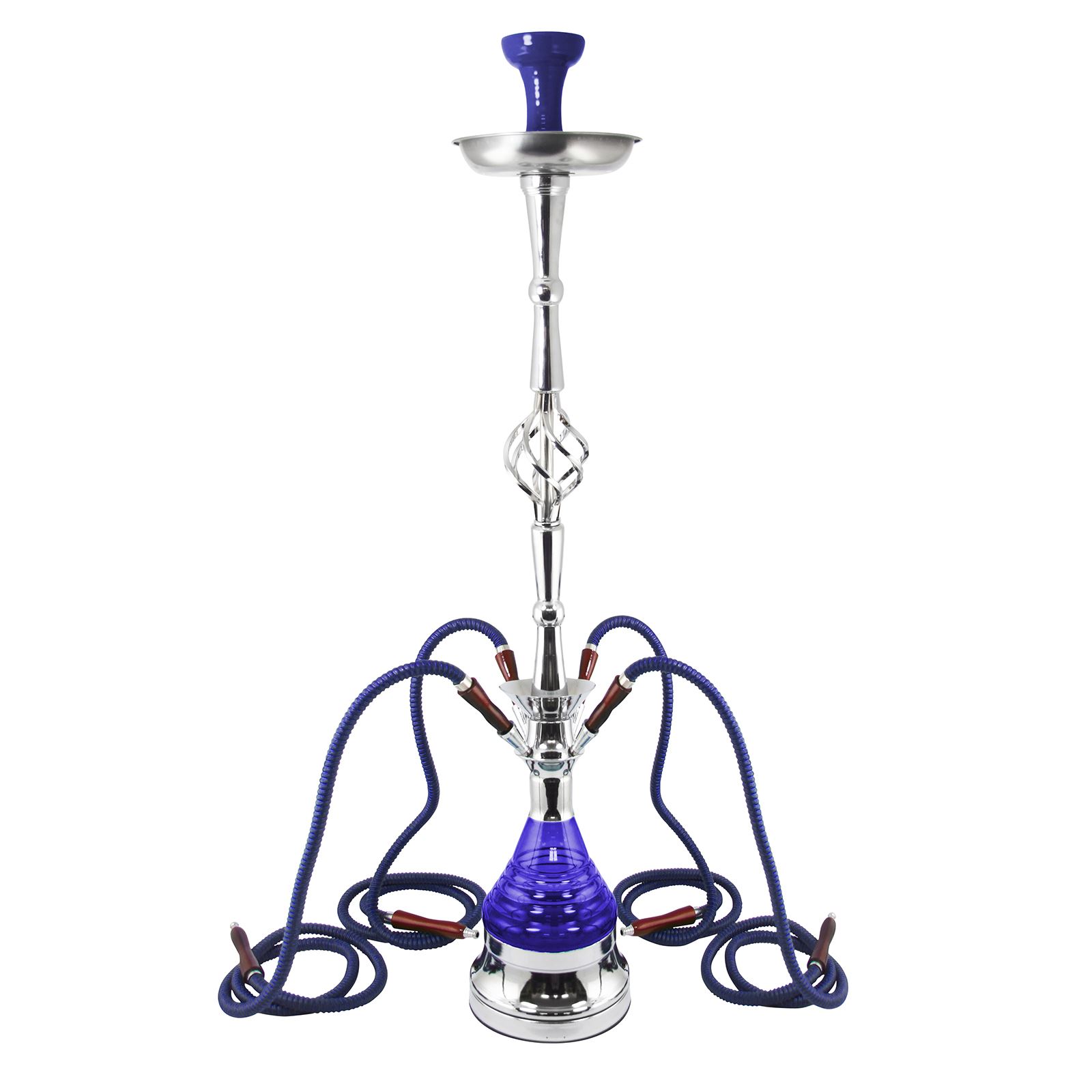 Rotar Premium Moderno Mya 4 Mangueras Rotador Cromo Hookah Shisha Tubo Egipcio GRANDE - Imagen 3 de 5
