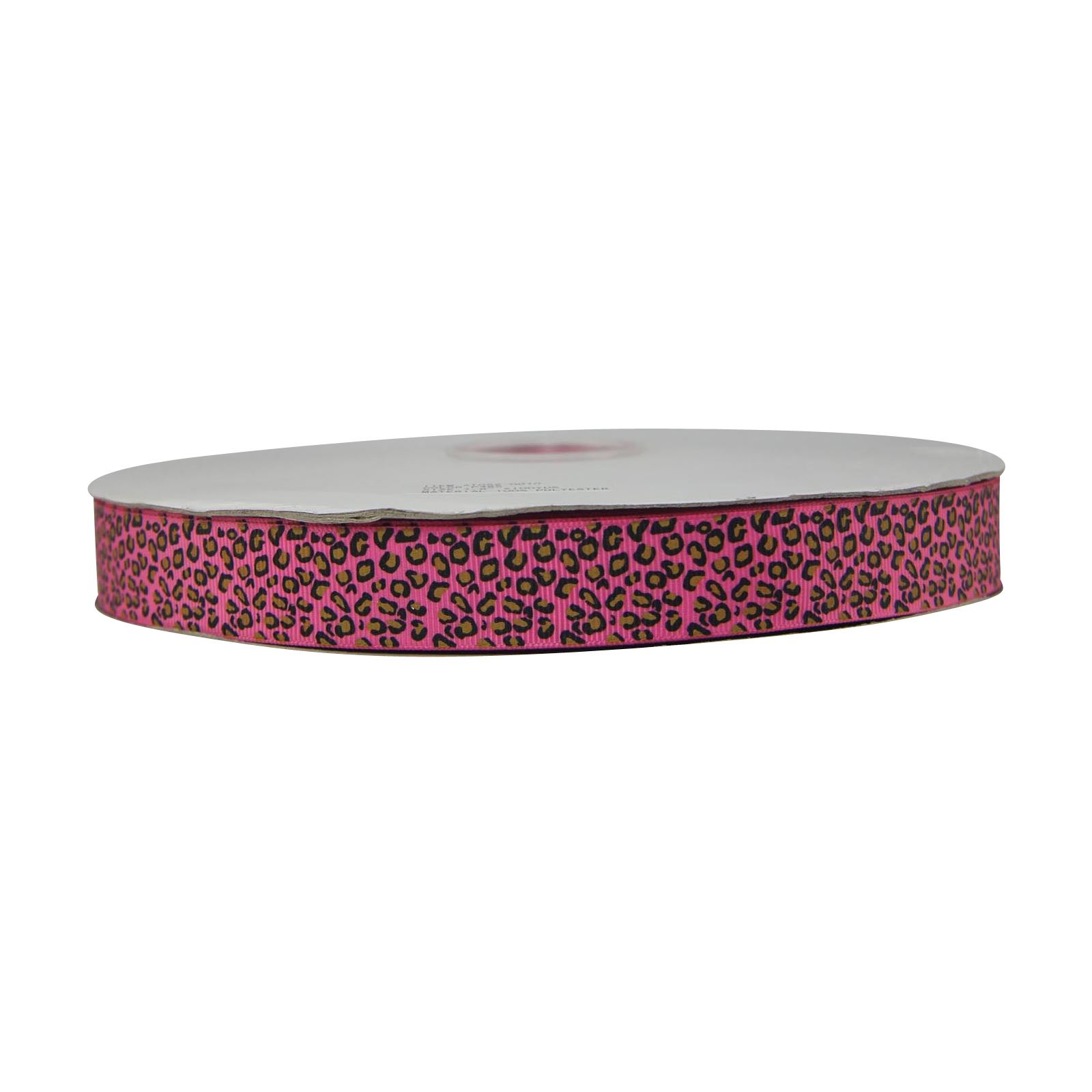 Premium Grosgrain Leopard Print Ribbon - Cheetah Animal Design Wild Craft - Picture 13 of 25