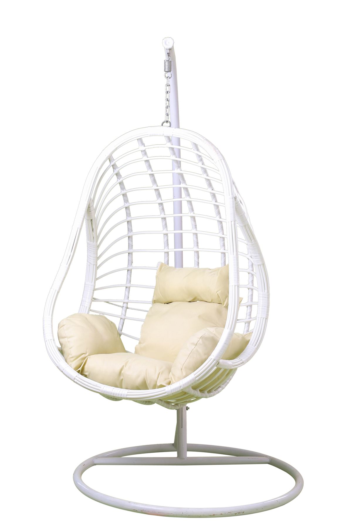 Outdoor Egg Chair Swing SET- Rattan Cocoon Swing Garden Seat COLLECT BLACKBURN