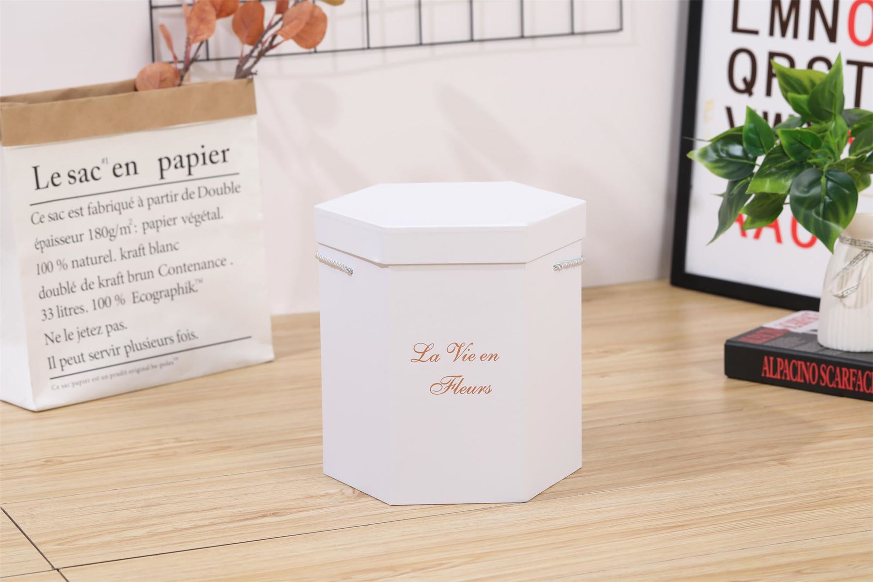 Tall Hat Box Nesting Gift Sets! Premium Flower Boxes WITH CARRY HANDLES! Stack - Picture 22 of 22