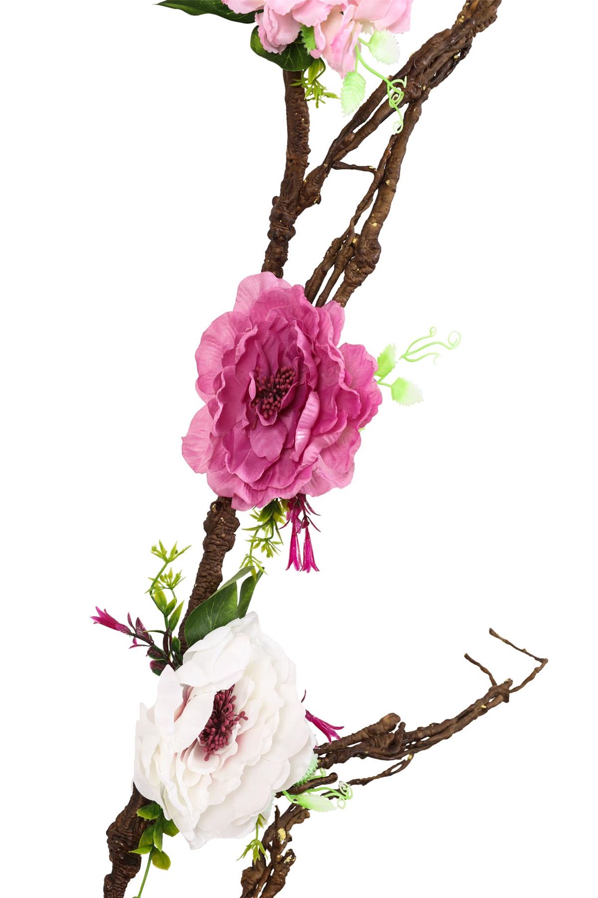 Artificial Branch Flowers - Real Touch Bark Moss Plants Wood Decoration - Picture 15 of 22