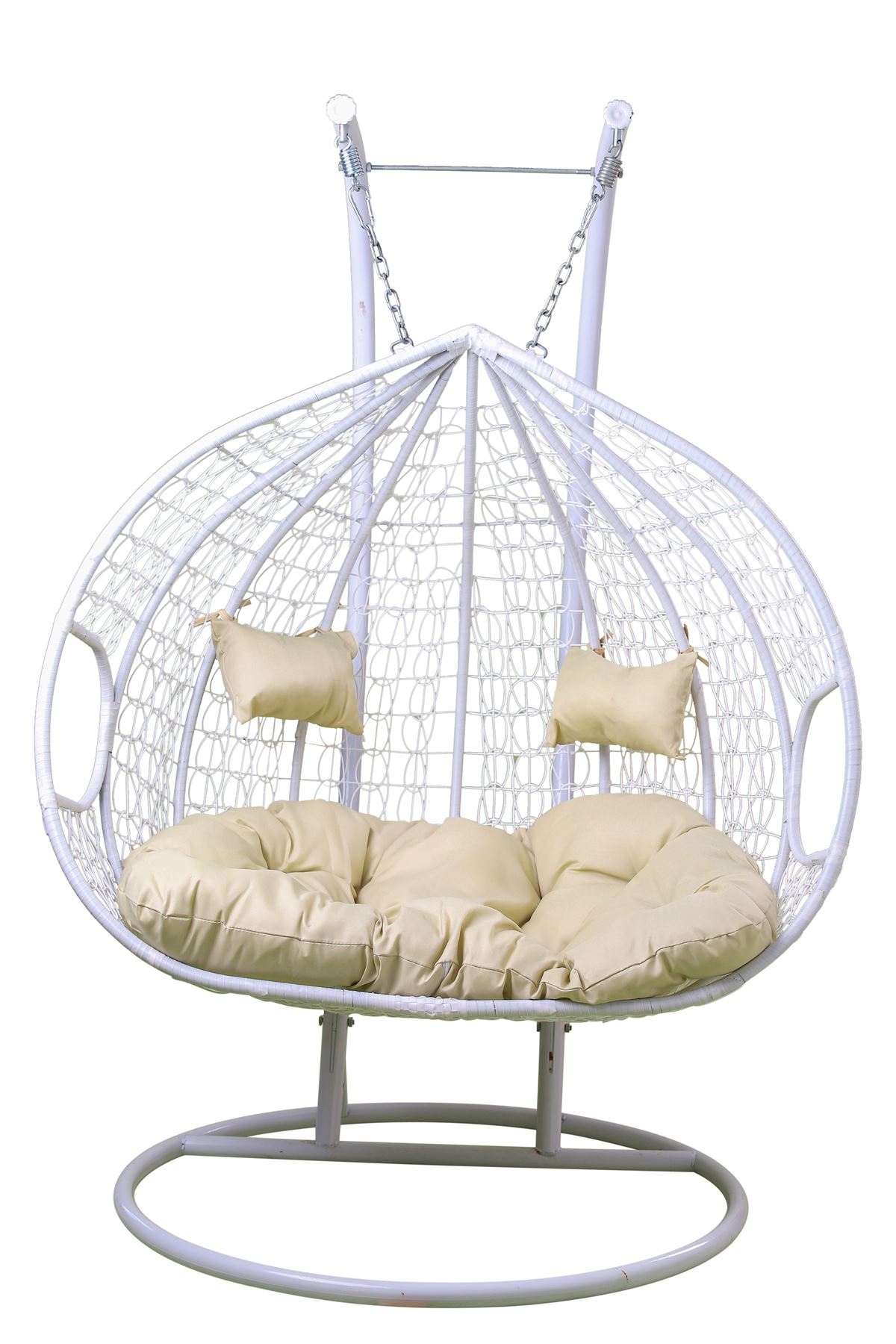 JUEGO de columpio para silla de huevo al aire libre - asiento de jardín columpio ratán cocoon columpio COMPLETO