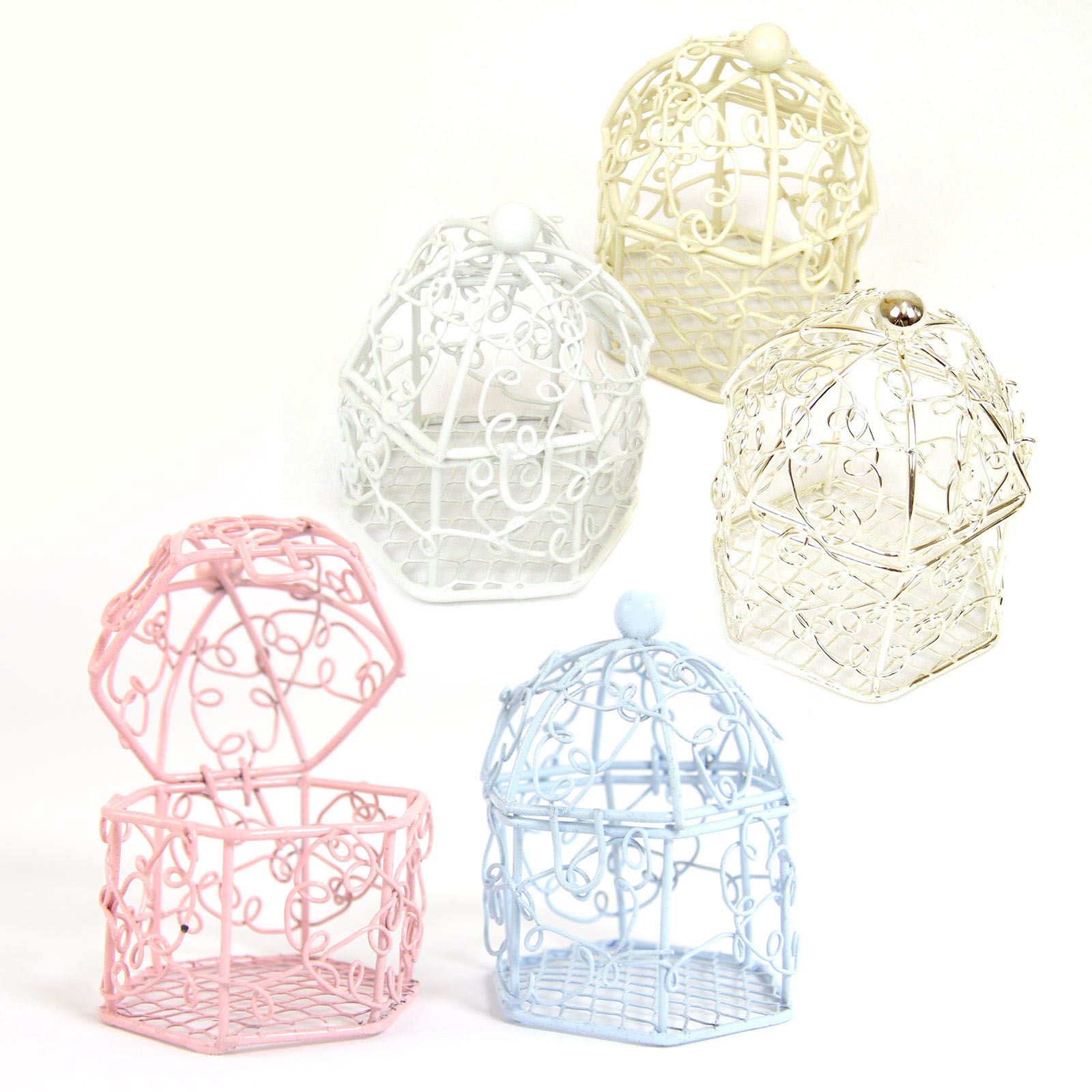 Mini Swirly Bird Cage Favours - Baby Shower Wedding BULK DISCOUNTS! - Picture 9 of 14