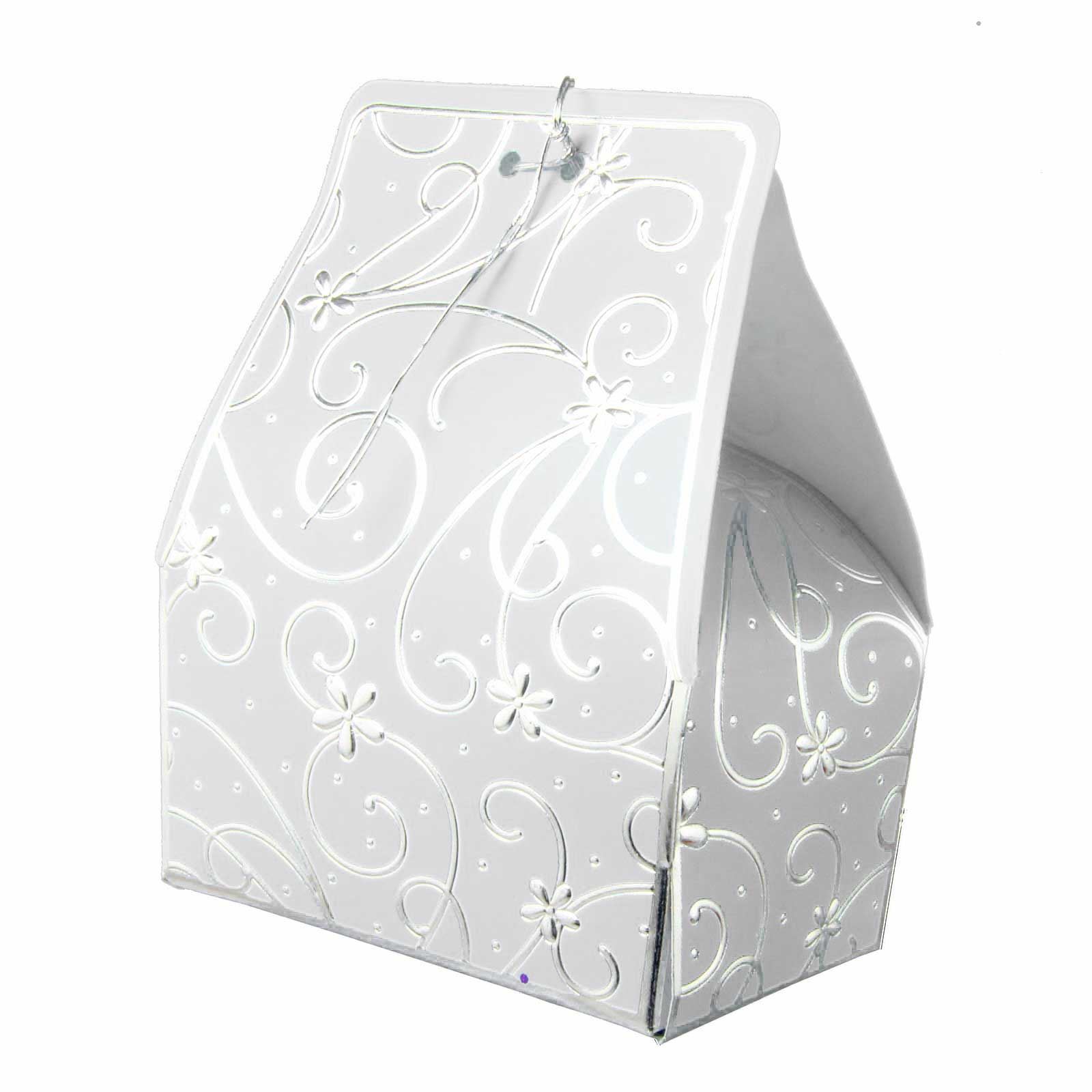 50x Cajas de Favor de Lujo con Estampado en Lámina - Boda Oro Plata Dulces - Imagen 12 de 12