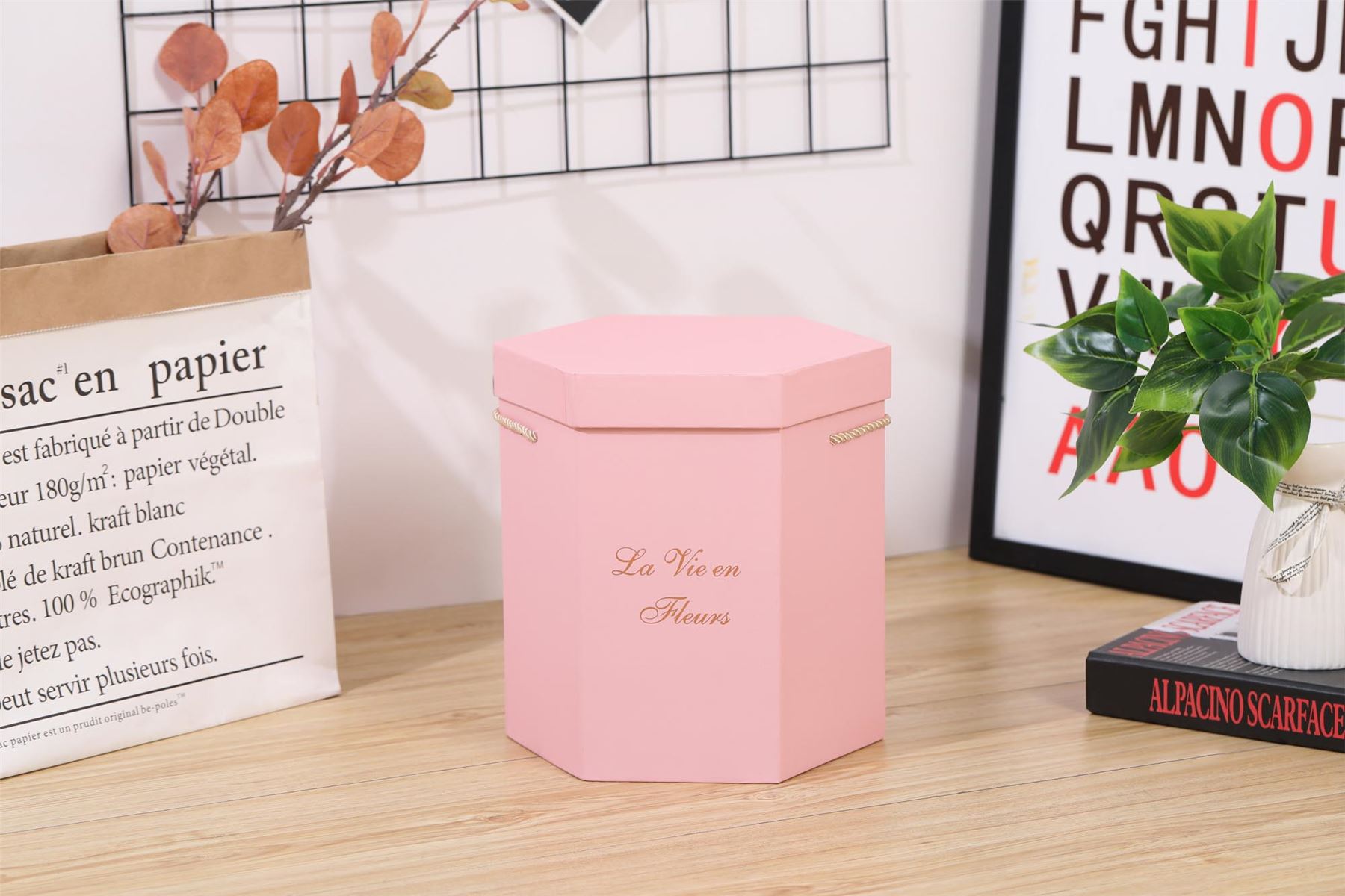 Tall Hat Box Nesting Gift Sets! Premium Flower Boxes WITH CARRY HANDLES! Stack - Picture 20 of 22