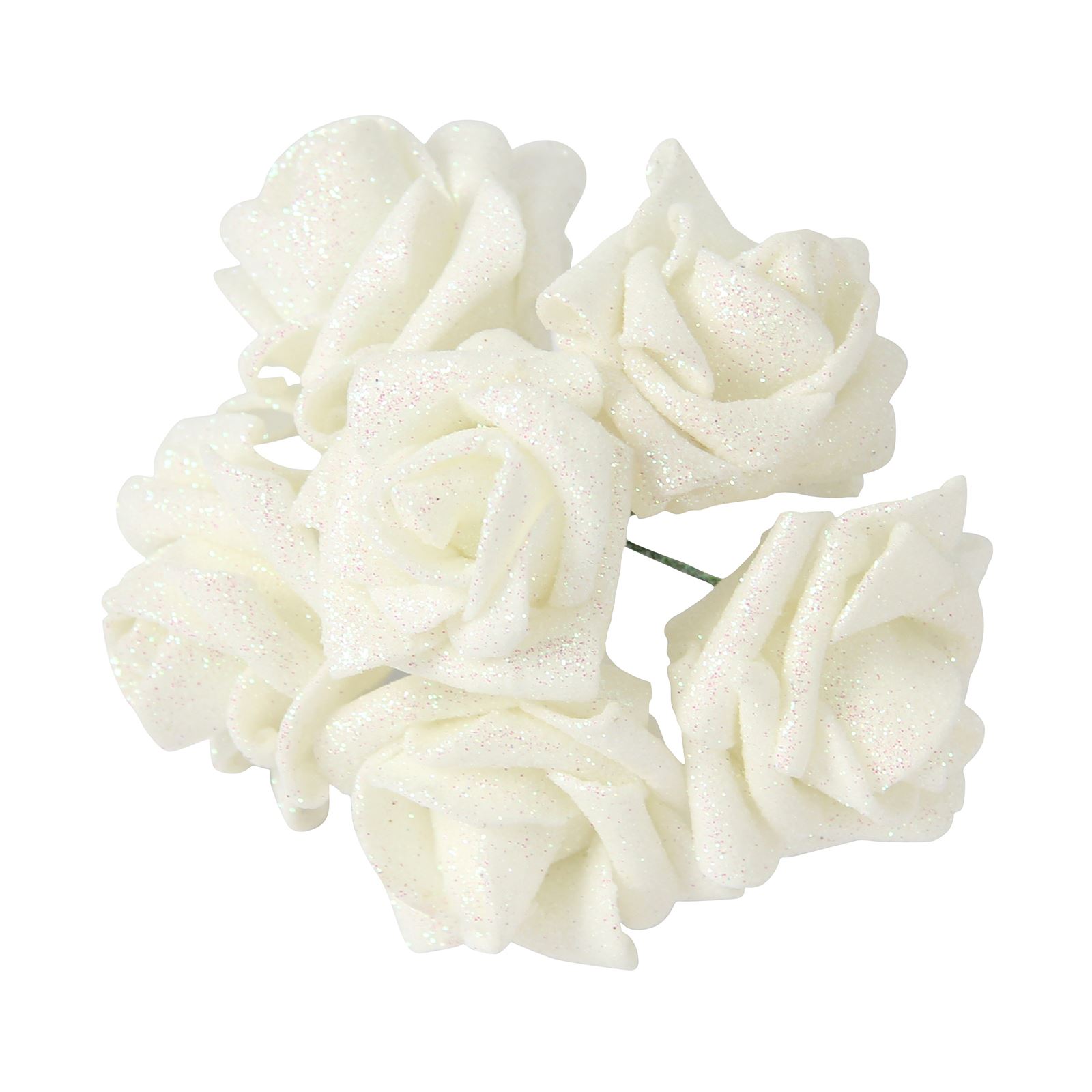 6-36 Full Glittered Foam Roses! BIG DISCOUNTS! Artificial Fake Flowers