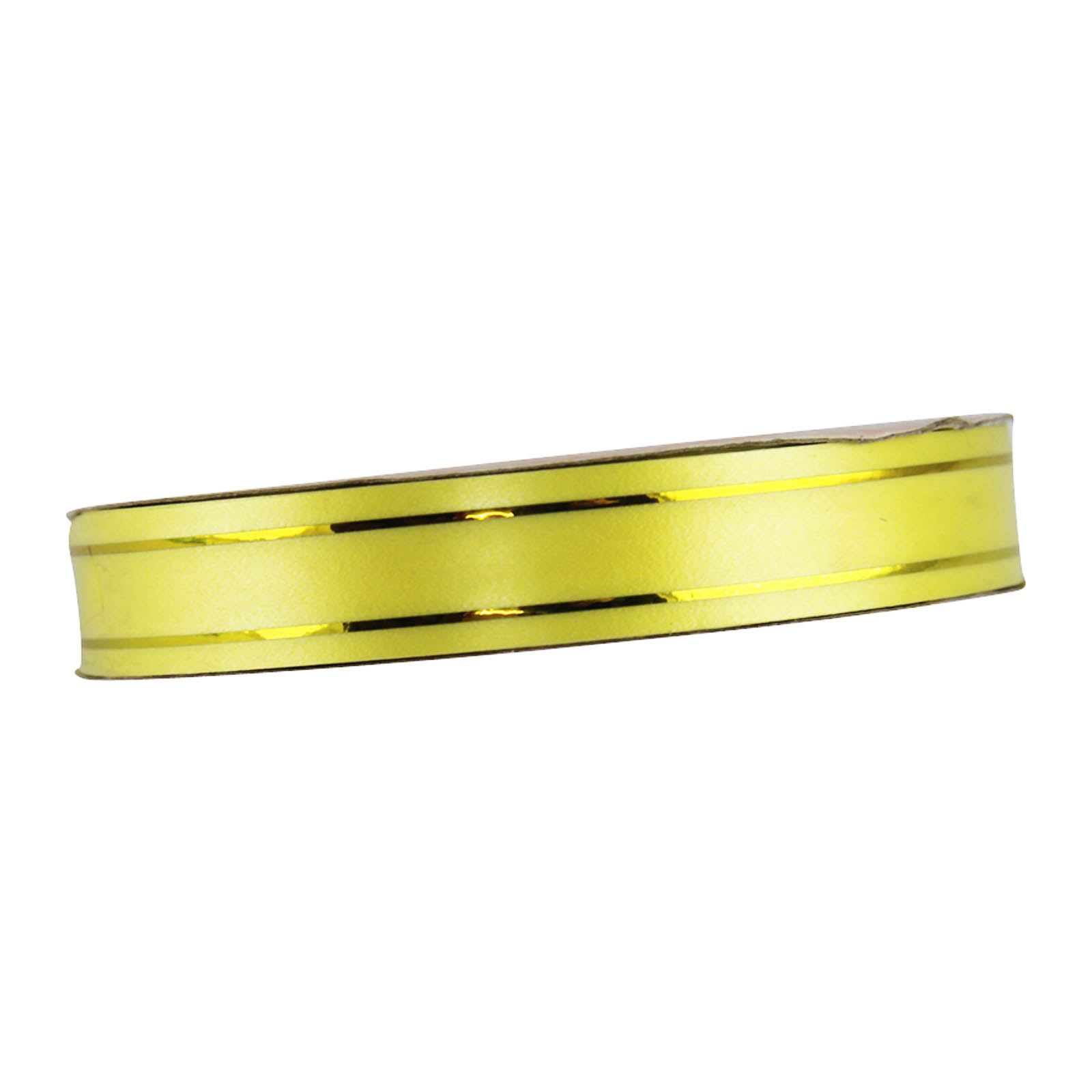 Full Roll of 18mm Gold Striped Poly Ribbon! Florist Craft PP - Picture 8 of 8