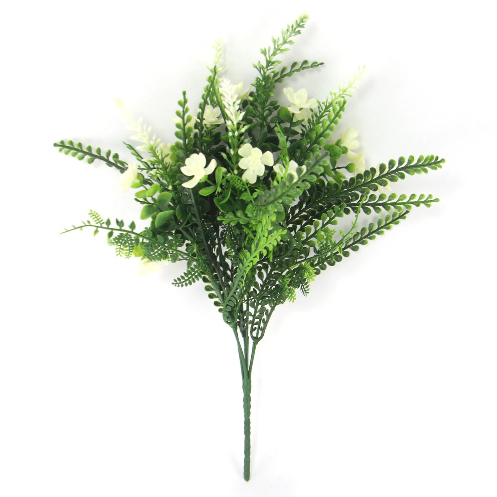 Premium Flowered Plastic Foliage Bunch - Seaweed Artificial Leaves Bouquet - Picture 2 of 9