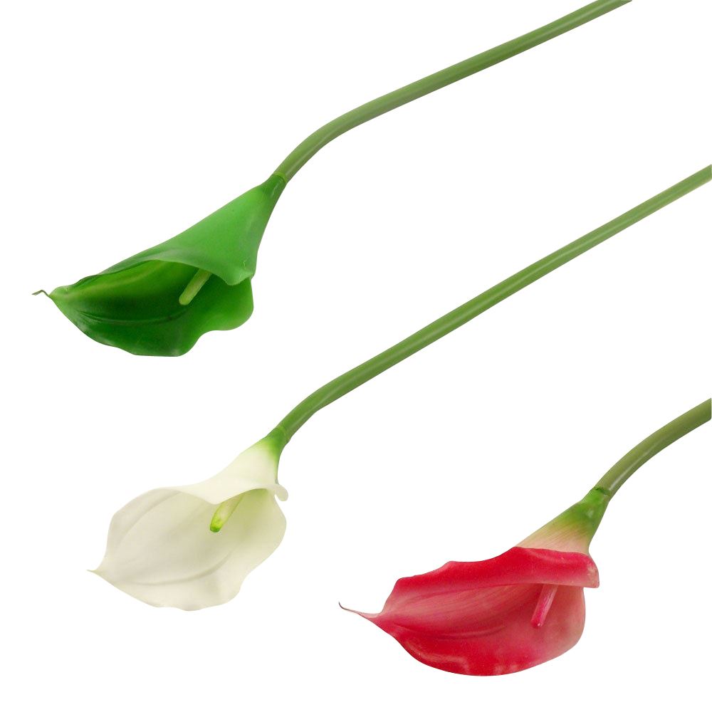 Large Real Touch Calla Lily Latex Artificial Flowers Single Stems - Picture 4 of 5