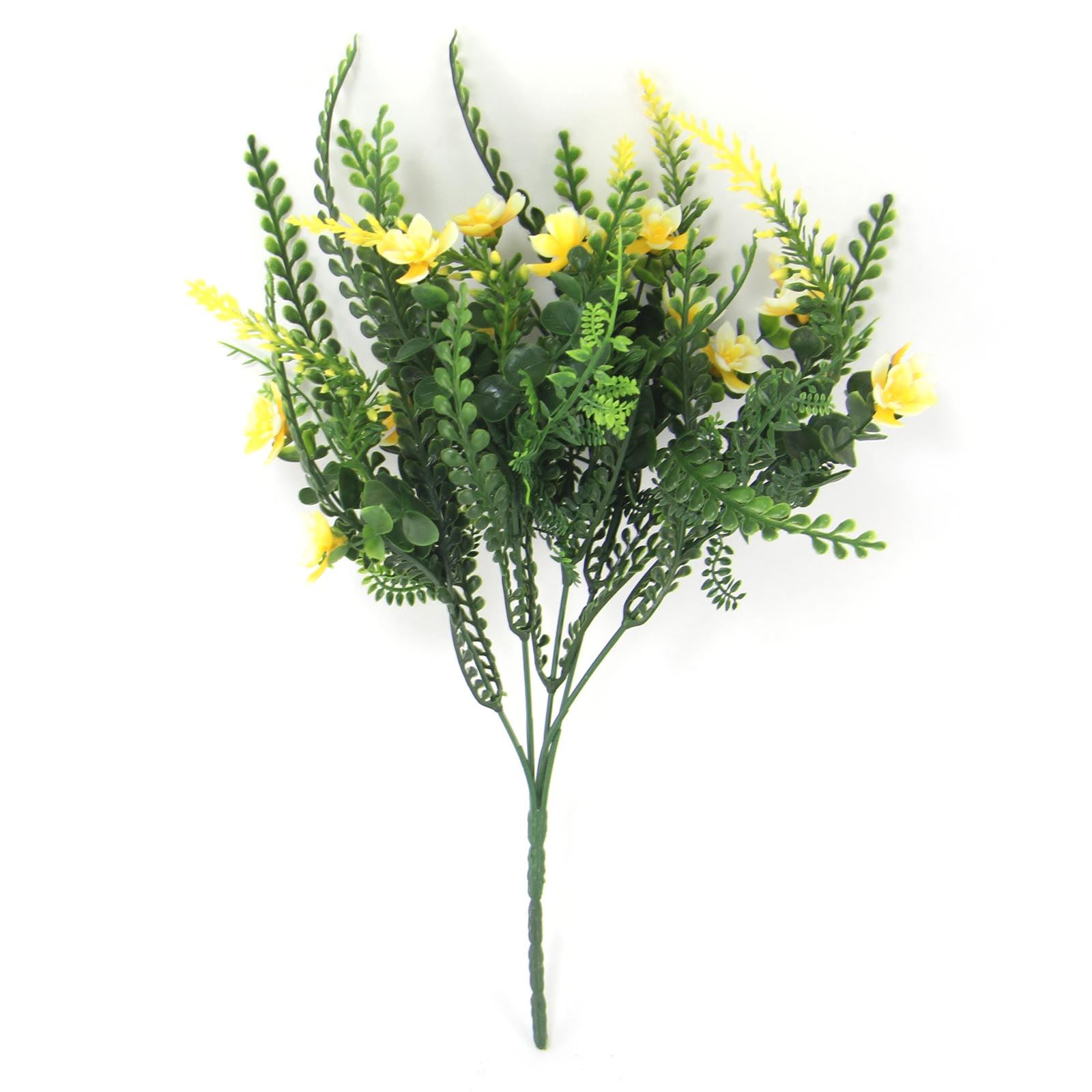 Premium Flowered Plastic Foliage Bunch - Seaweed Artificial Leaves Bouquet - Picture 8 of 9