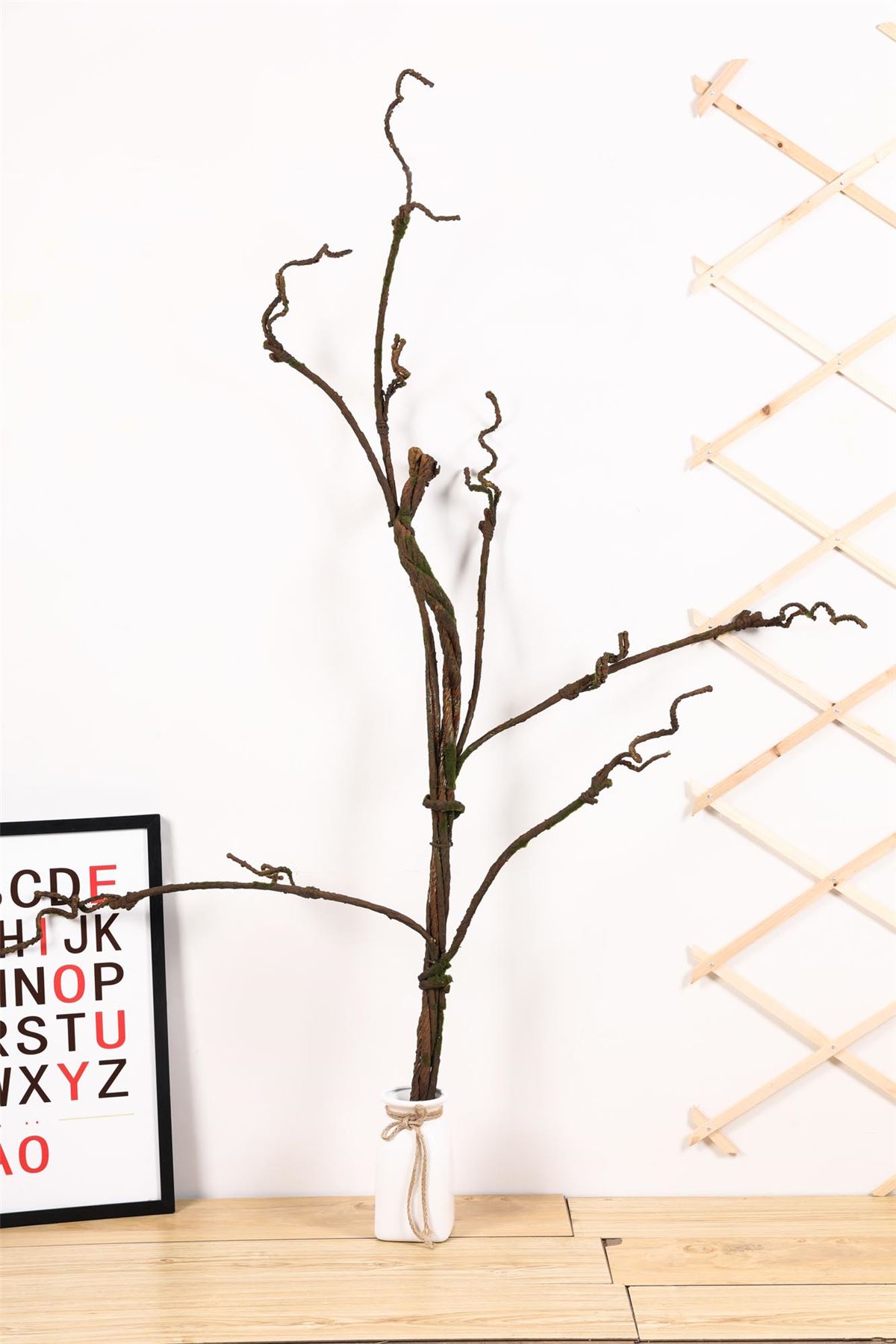 Artificial Branch Flowers - Real Touch Bark Moss Plants Wood Decoration - Picture 22 of 22