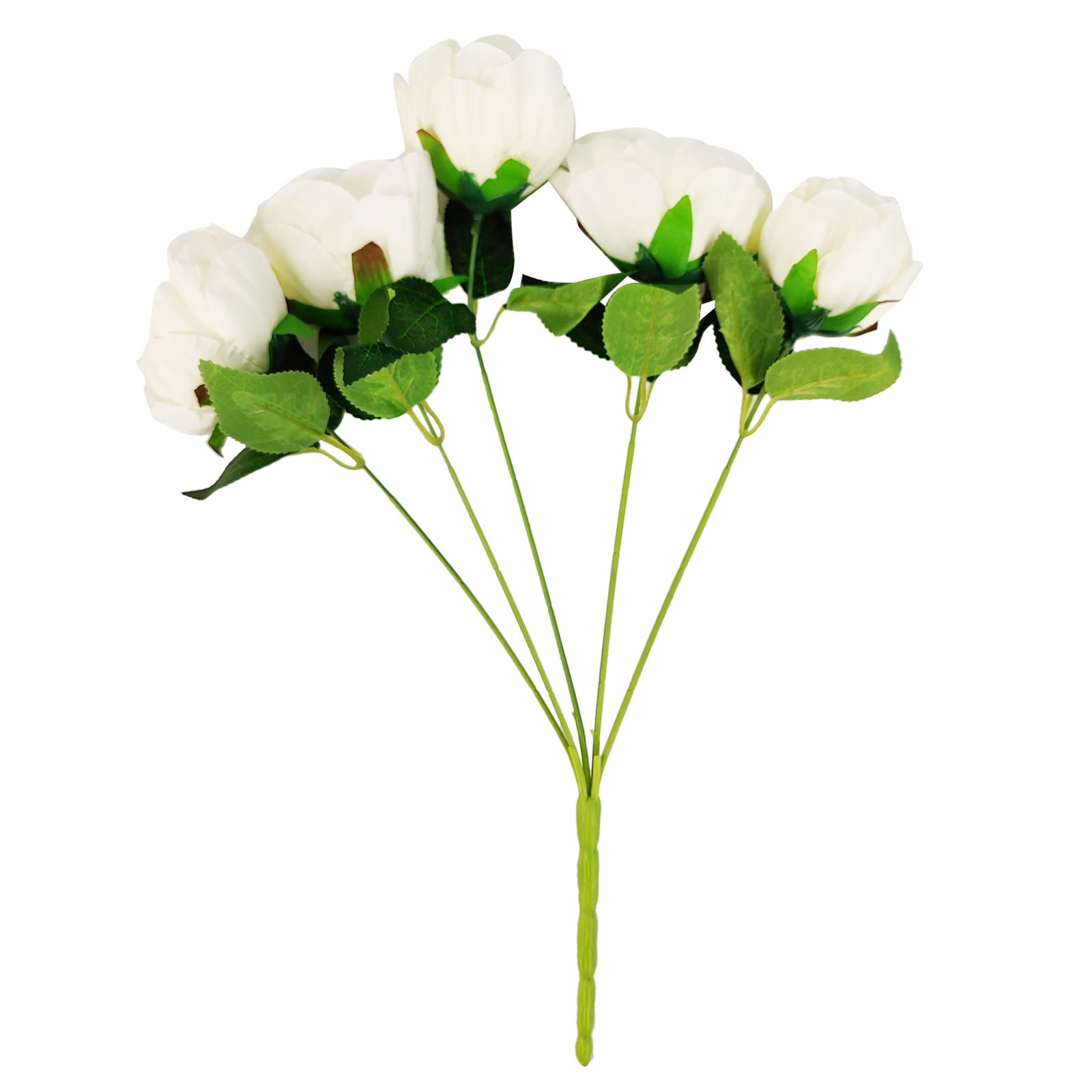 Ramo de peonía grande de 5 cabezas - ramo artificial vintage brote boda - Imagen 8 de 14