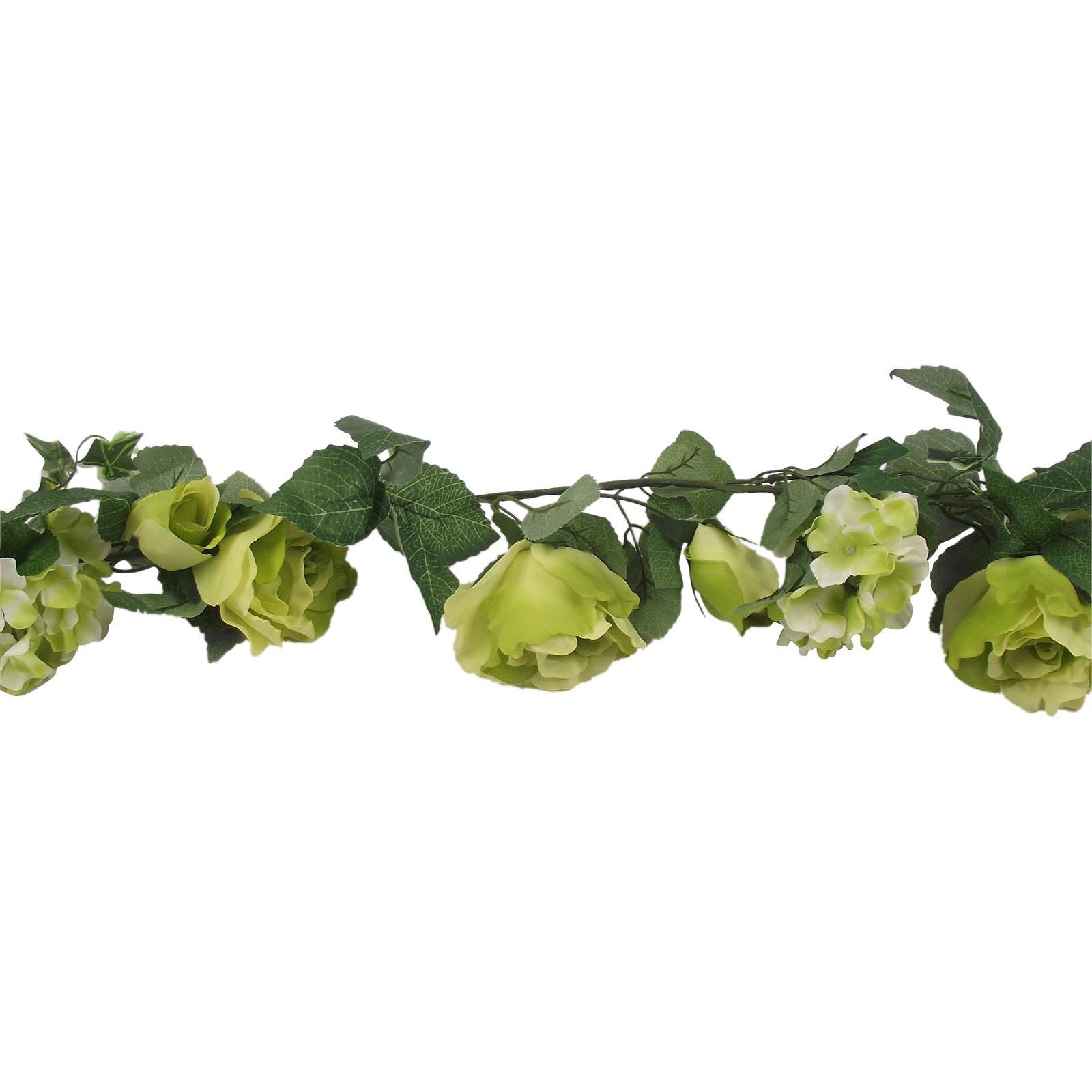 Ghirlande Deluxe Rosa e Ortensia Soft Touch - Fiore Premium Matrimonio Vite - Foto 5 di 11