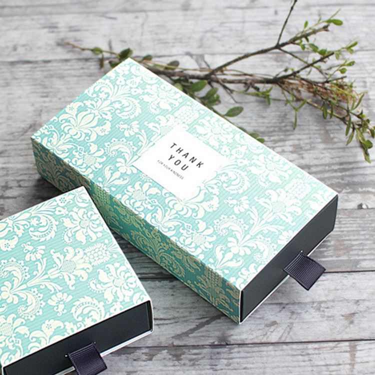 10x Two Compartment Vintage Damask Boxes - Gift Brownie Short Bake Packaging - Picture 5 of 7
