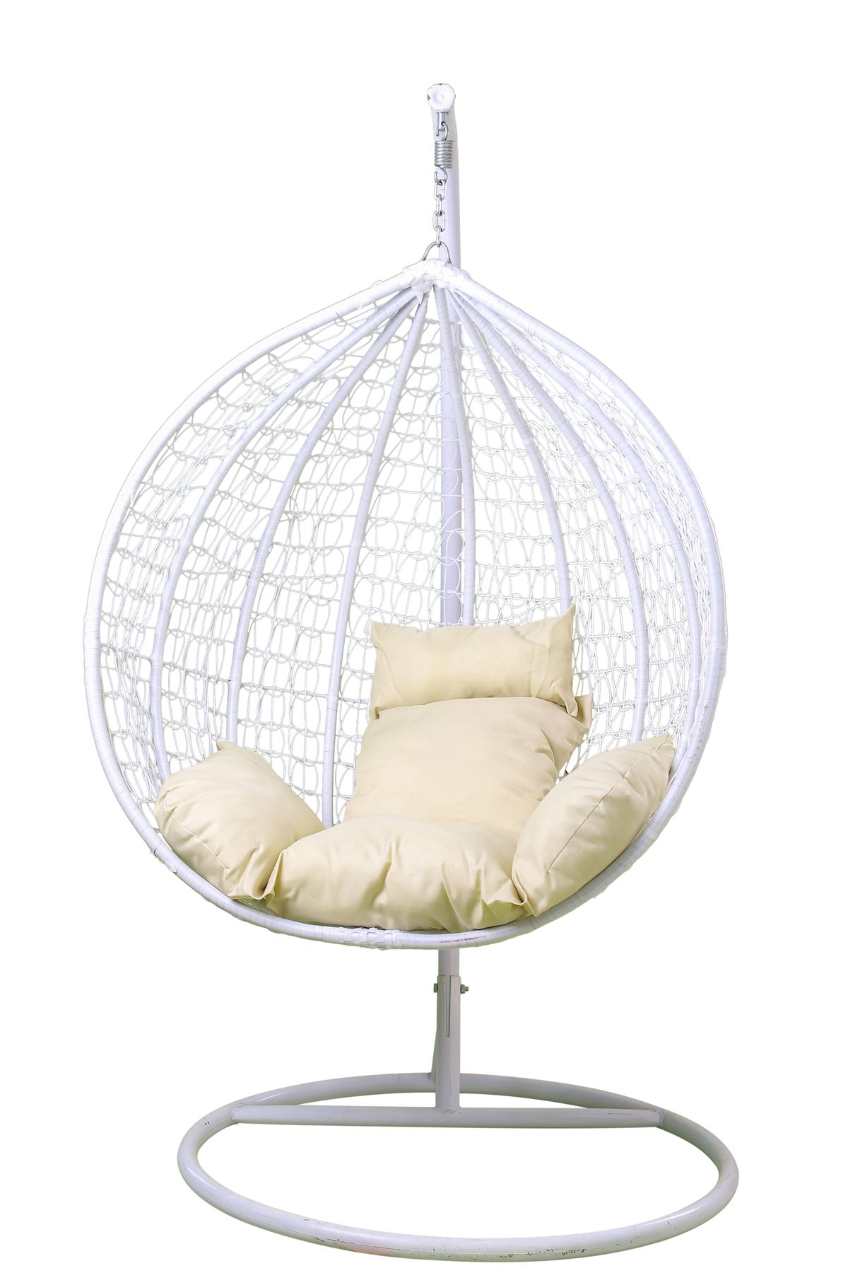 Outdoor Egg Chair Swing SET- Rattan Cocoon Swing Garden Seat COLLECT BLACKBURN