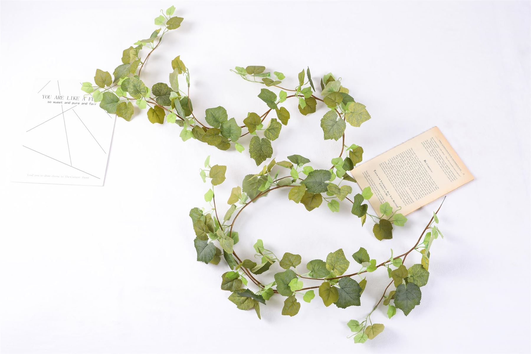 Deluxe Branching Ivy Leaf Garland - MULTI BRANCH SPRAY STYLE PREMIUM - Picture 4 of 9