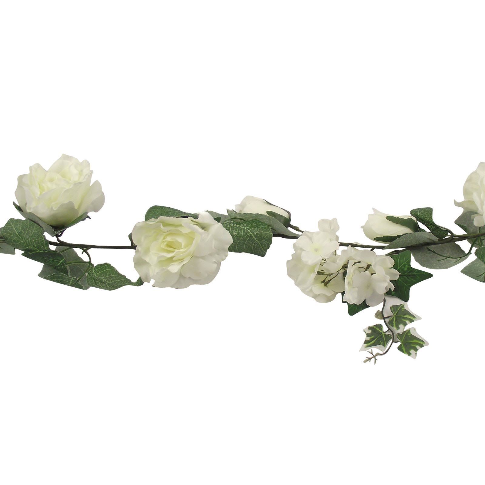 Ghirlande Deluxe Rosa e Ortensia Soft Touch - Fiore Premium Matrimonio Vite - Foto 7 di 11
