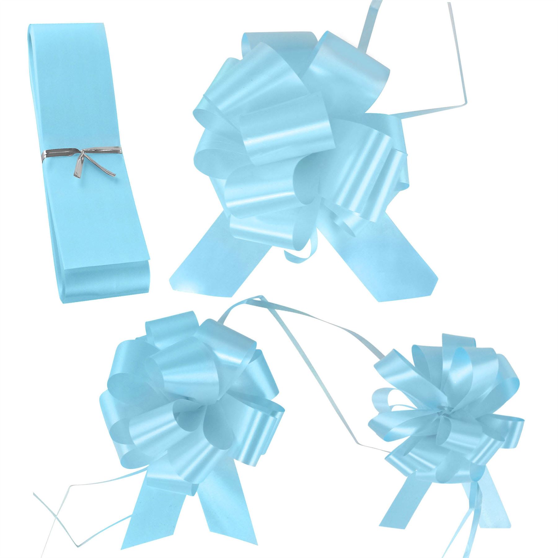 20x PP Pull Bows - 18mm, 30mm or 50mm Size - Florist Pullbows Ribbon Car - Picture 2 of 96