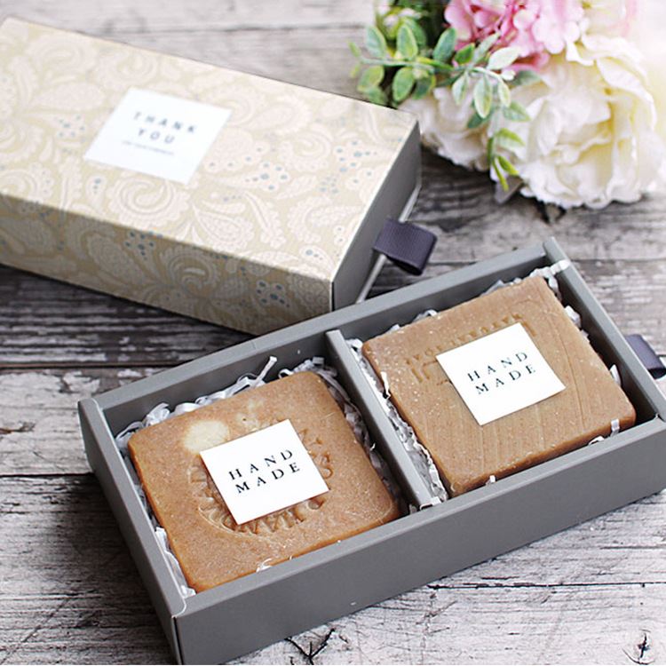 10x Two Compartment Vintage Damask Boxes - Gift Brownie Short Bake Packaging - Picture 2 of 7