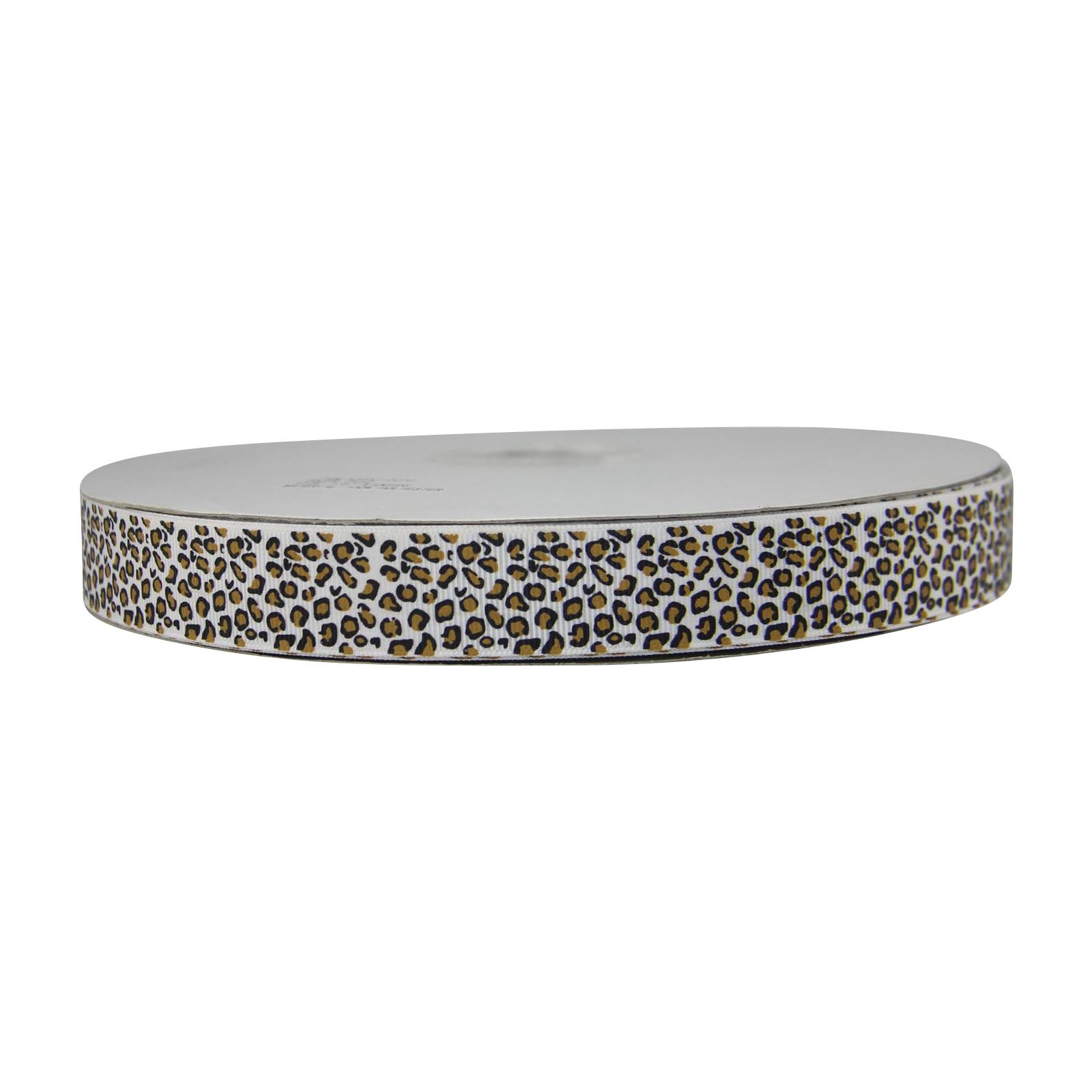 Premium Grosgrain Leopard Print Ribbon - Cheetah Animal Design Wild Craft - Picture 25 of 25