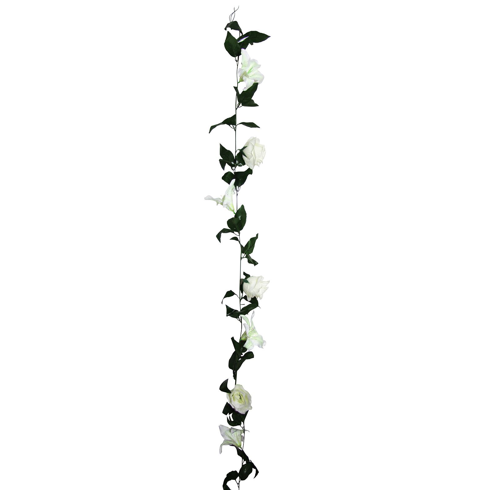 Rose and Lily Flower Garland! Artificial Fake Flowers Vine Ivy Trellis - Picture 8 of 24