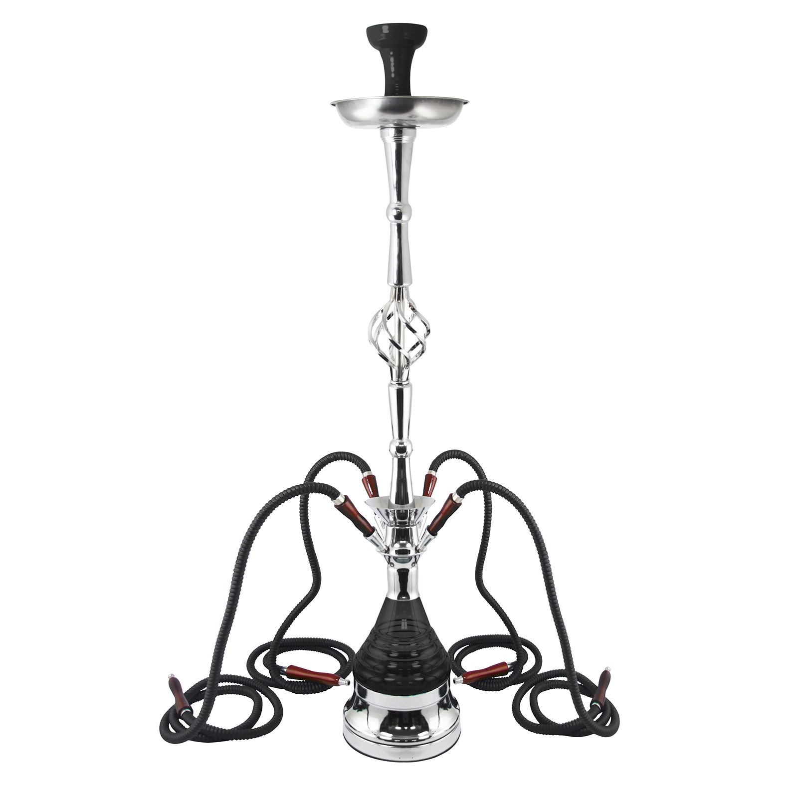 Rotar Premium Moderno Mya 4 Mangueras Rotador Cromo Hookah Shisha Tubo Egipcio GRANDE - Imagen 2 de 5