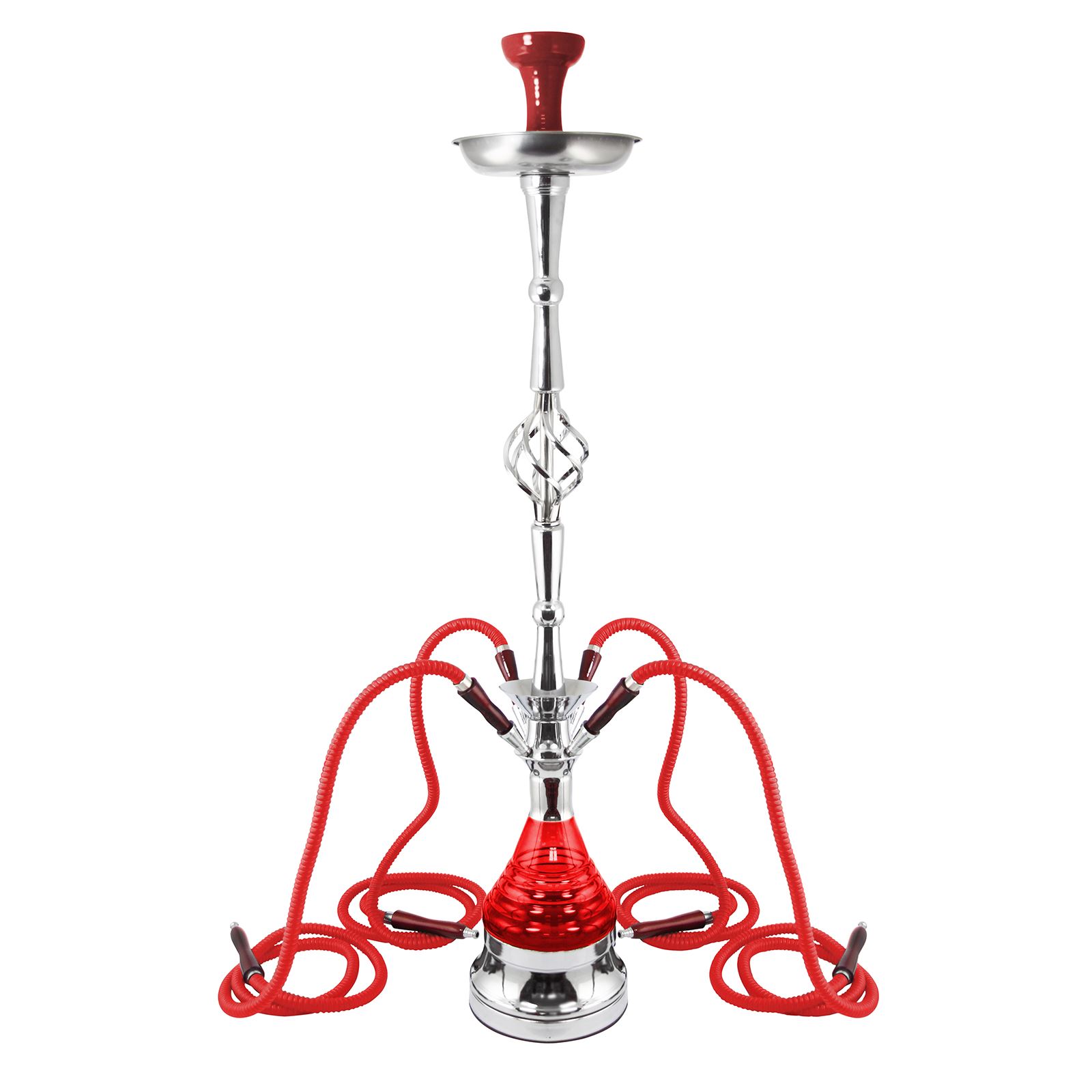 Rotar Premium Moderno Mya 4 Mangueras Rotador Cromo Hookah Shisha Tubo Egipcio GRANDE - Imagen 5 de 5