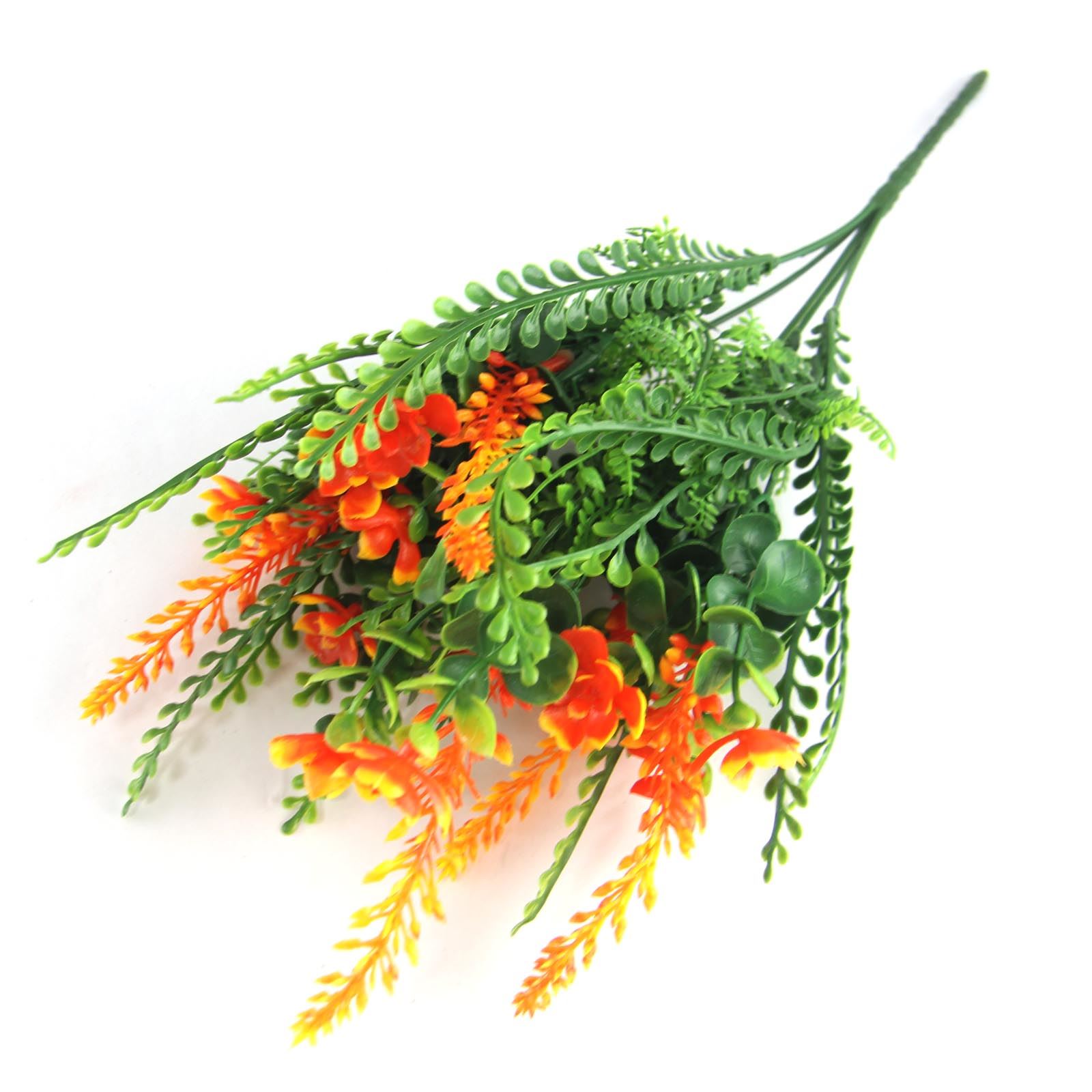 Premium Flowered Plastic Foliage Bunch - Seaweed Artificial Leaves Bouquet - Picture 5 of 9