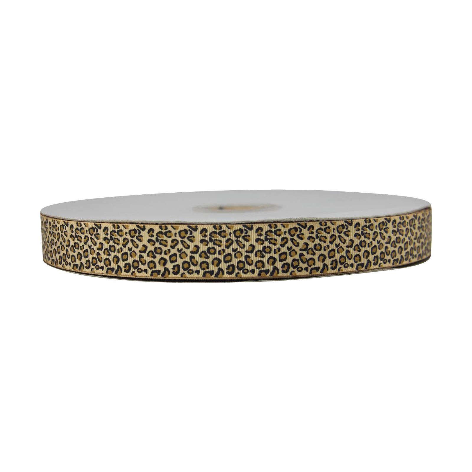 Premium Grosgrain Leopard Print Ribbon - Cheetah Animal Design Wild Craft - Picture 8 of 25