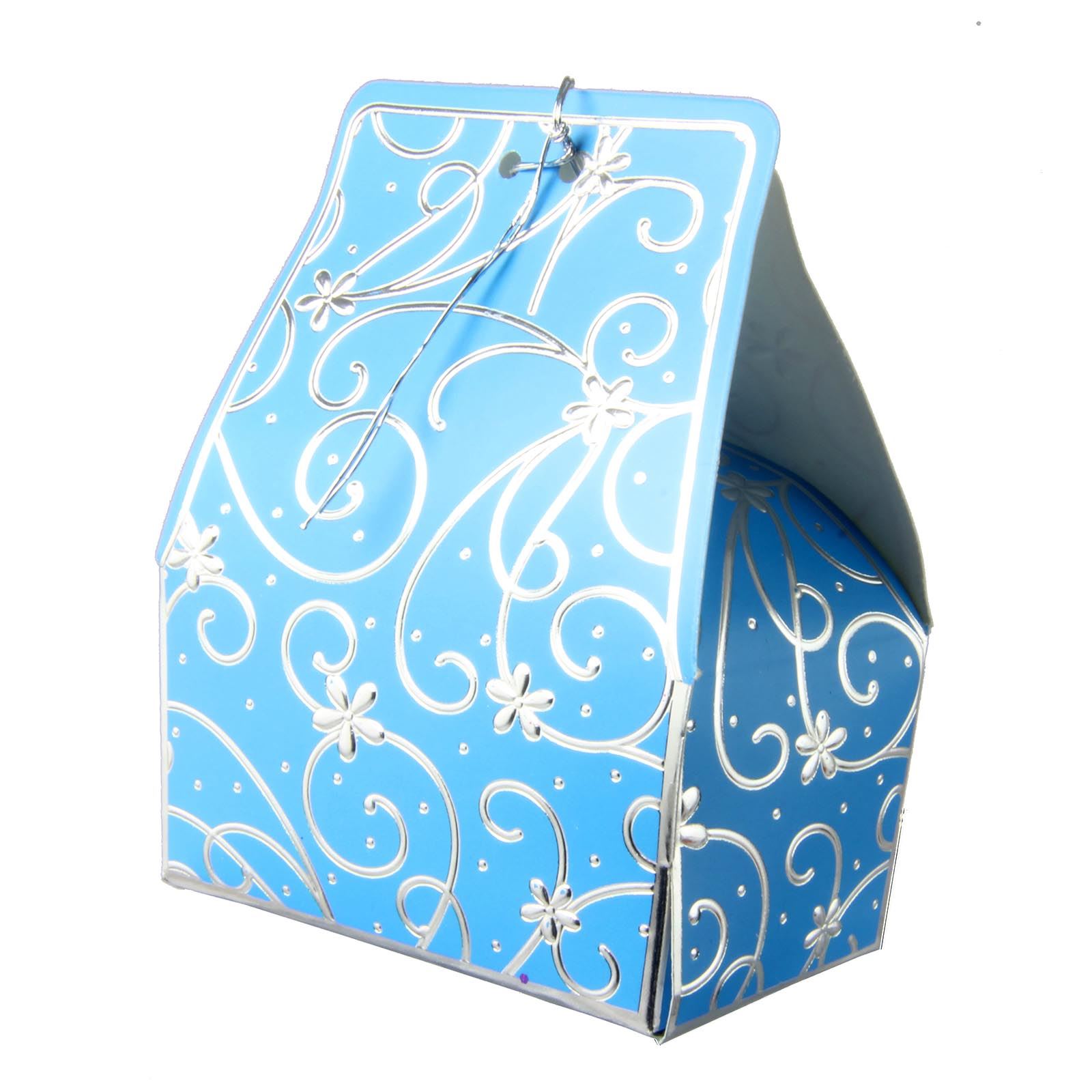 50x Cajas de Favor de Lujo con Estampado en Lámina - Boda Oro Plata Dulces - Imagen 4 de 12