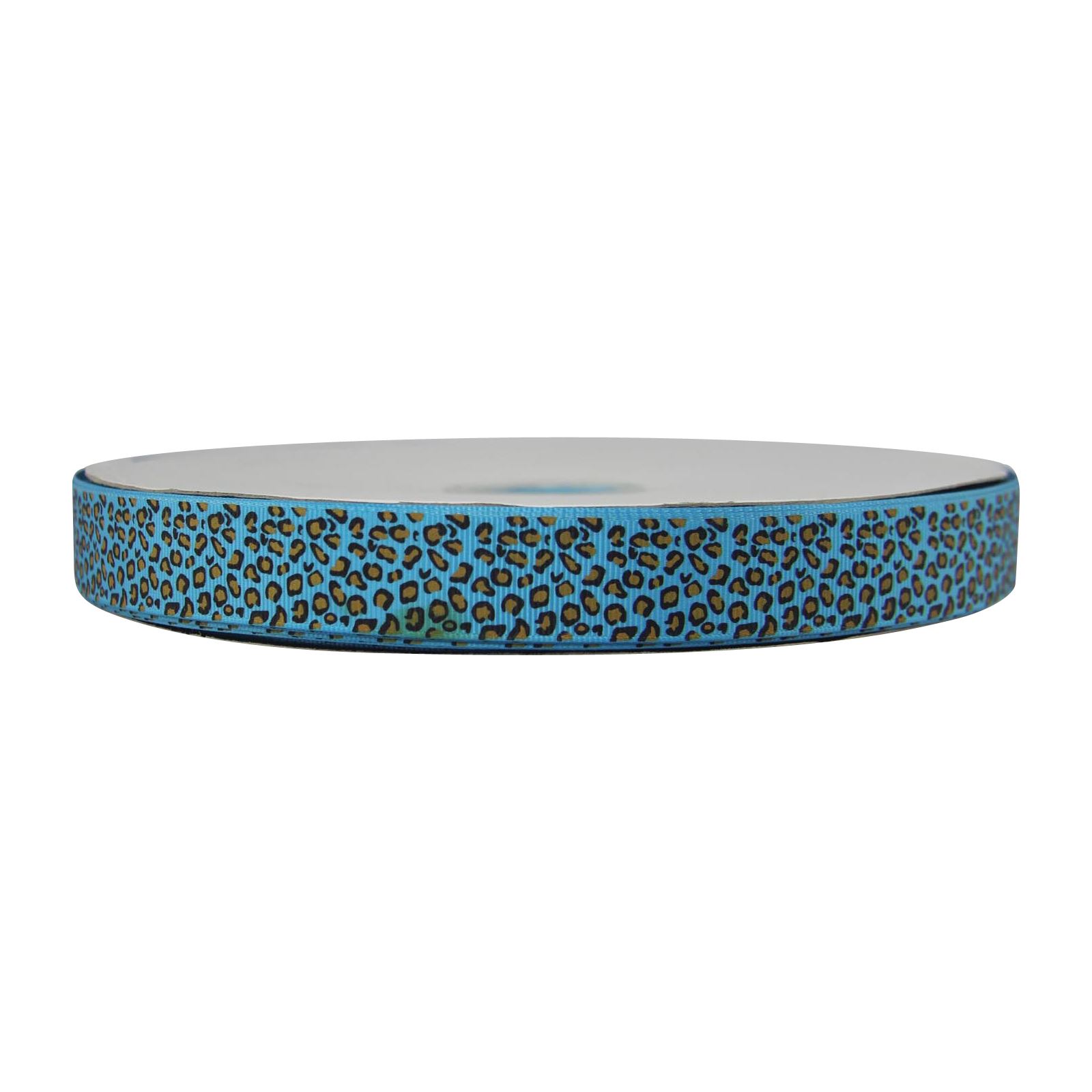 Premium Grosgrain Leopard Print Ribbon - Cheetah Animal Design Wild Craft - Picture 24 of 25