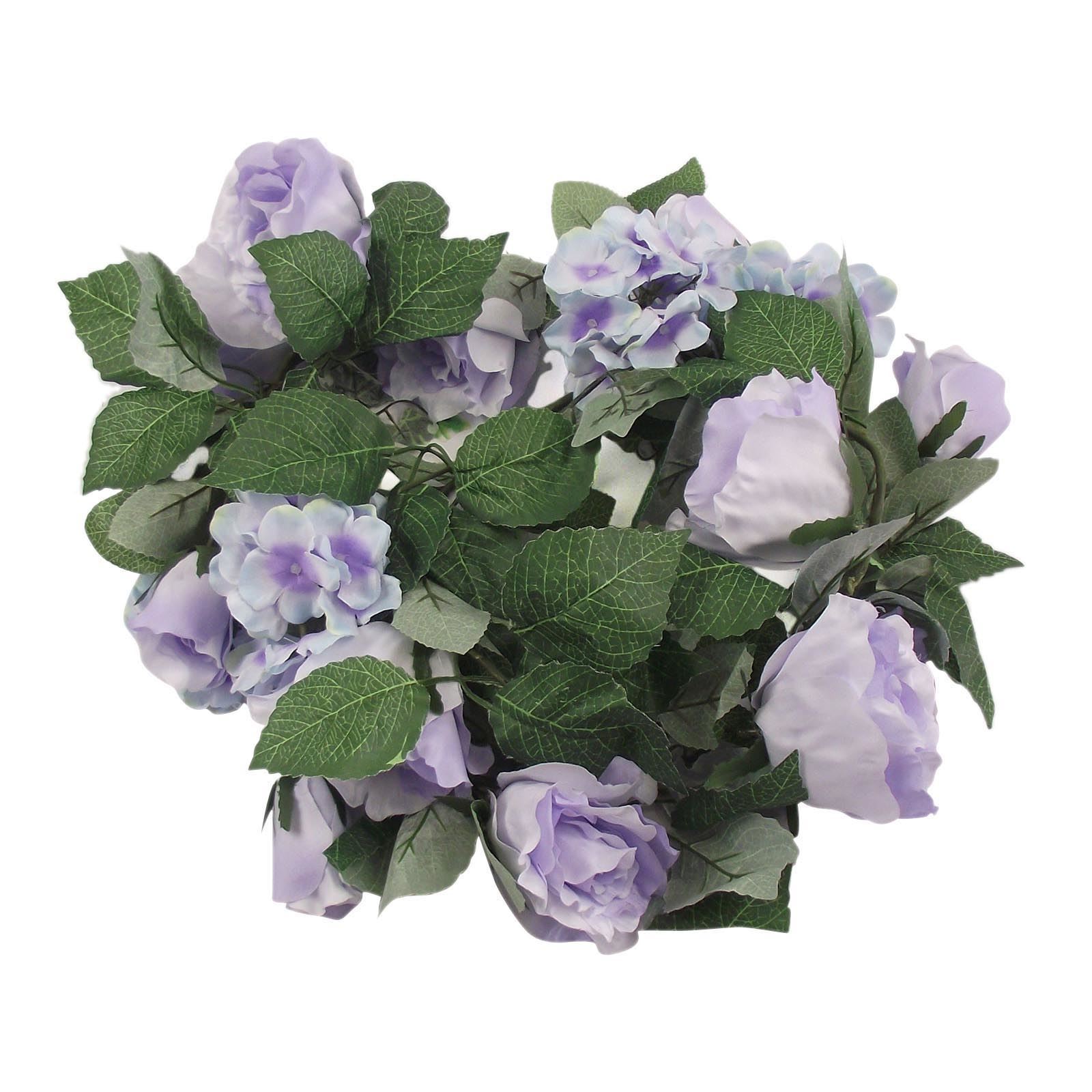 Ghirlande Deluxe Rosa e Ortensia Soft Touch - Fiore Premium Matrimonio Vite - Foto 8 di 11