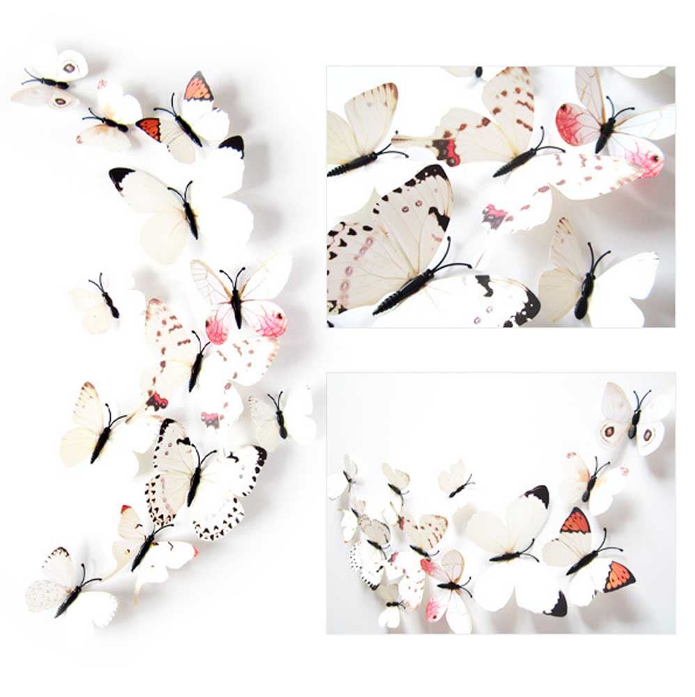 Mariposas aleteantes magnéticas 3D con pegatinas conjuntos temáticos multicolores falsos - Imagen 15 de 15