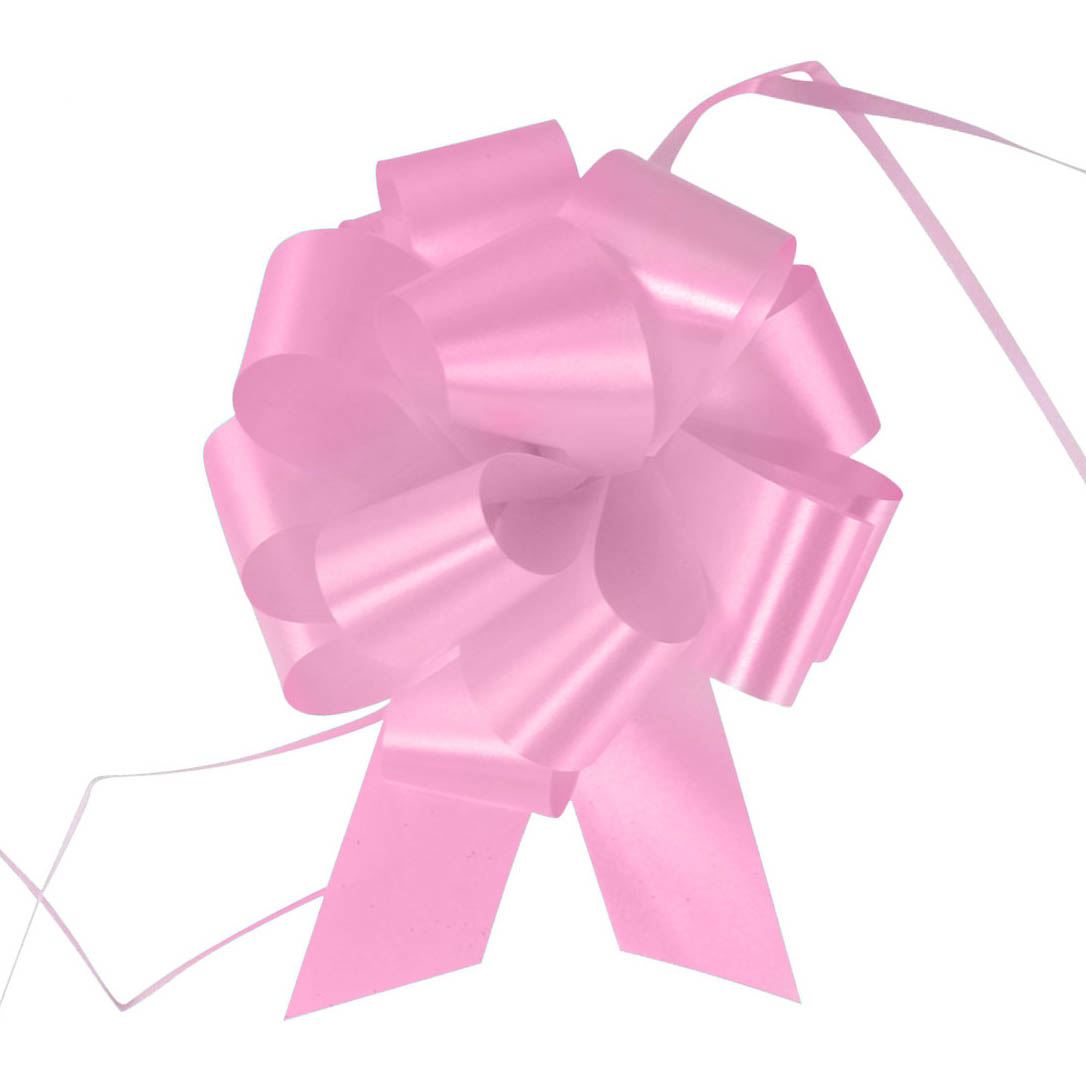Wedding Florist Pullbows Pull Bow Pew Car Ribbon 18mm 30mm 50mm - Light Pink - Picture 3 of 5