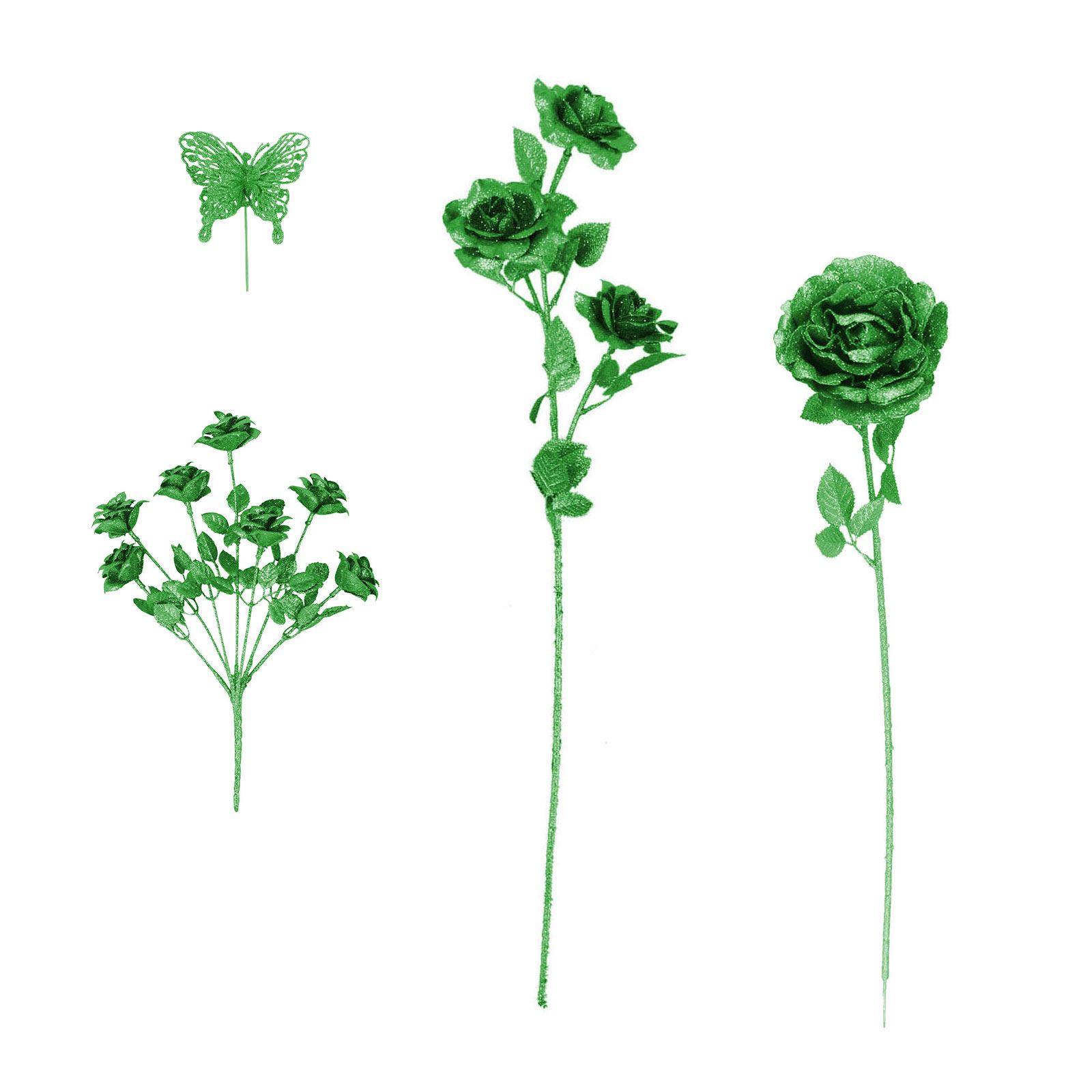 Heavy brillavano piccolo bouquet fiori artificiali-Glitter ...