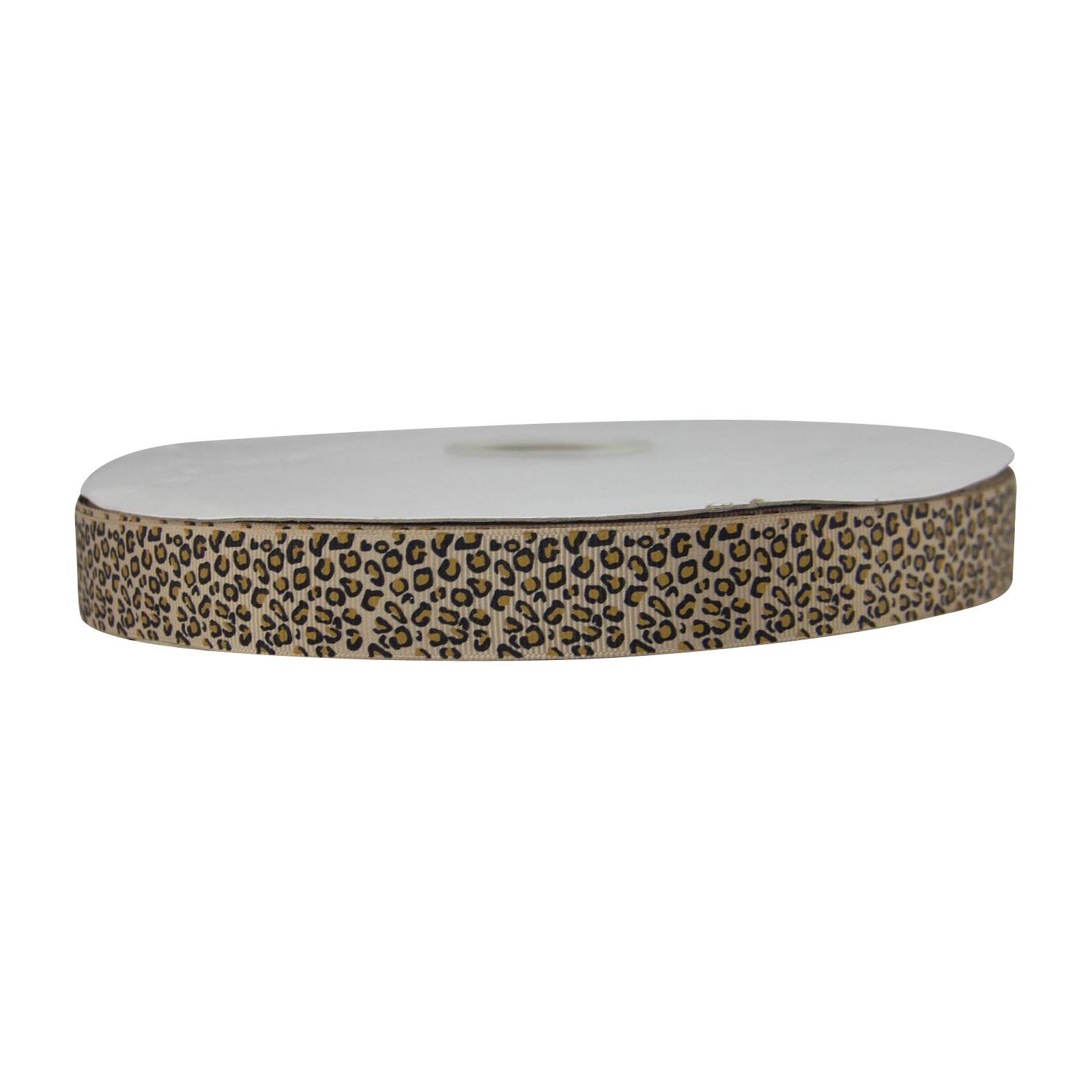 Premium Grosgrain Leopard Print Ribbon - Cheetah Animal Design Wild Craft - Picture 21 of 25