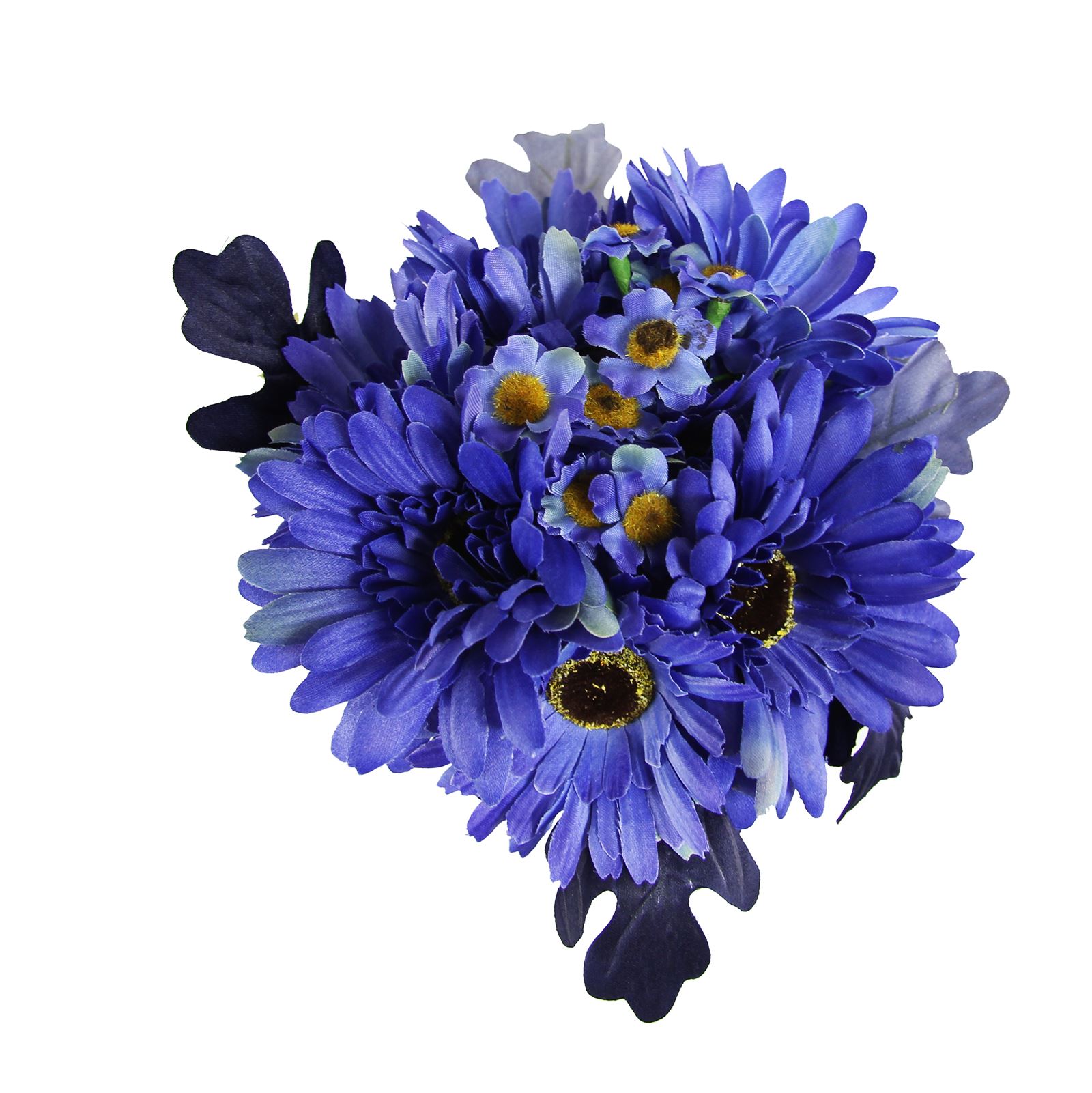 Paquete Gerbera atado a mano - corbata de mano artificial flores falsas tallos ramo de flores - Imagen 4 de 15