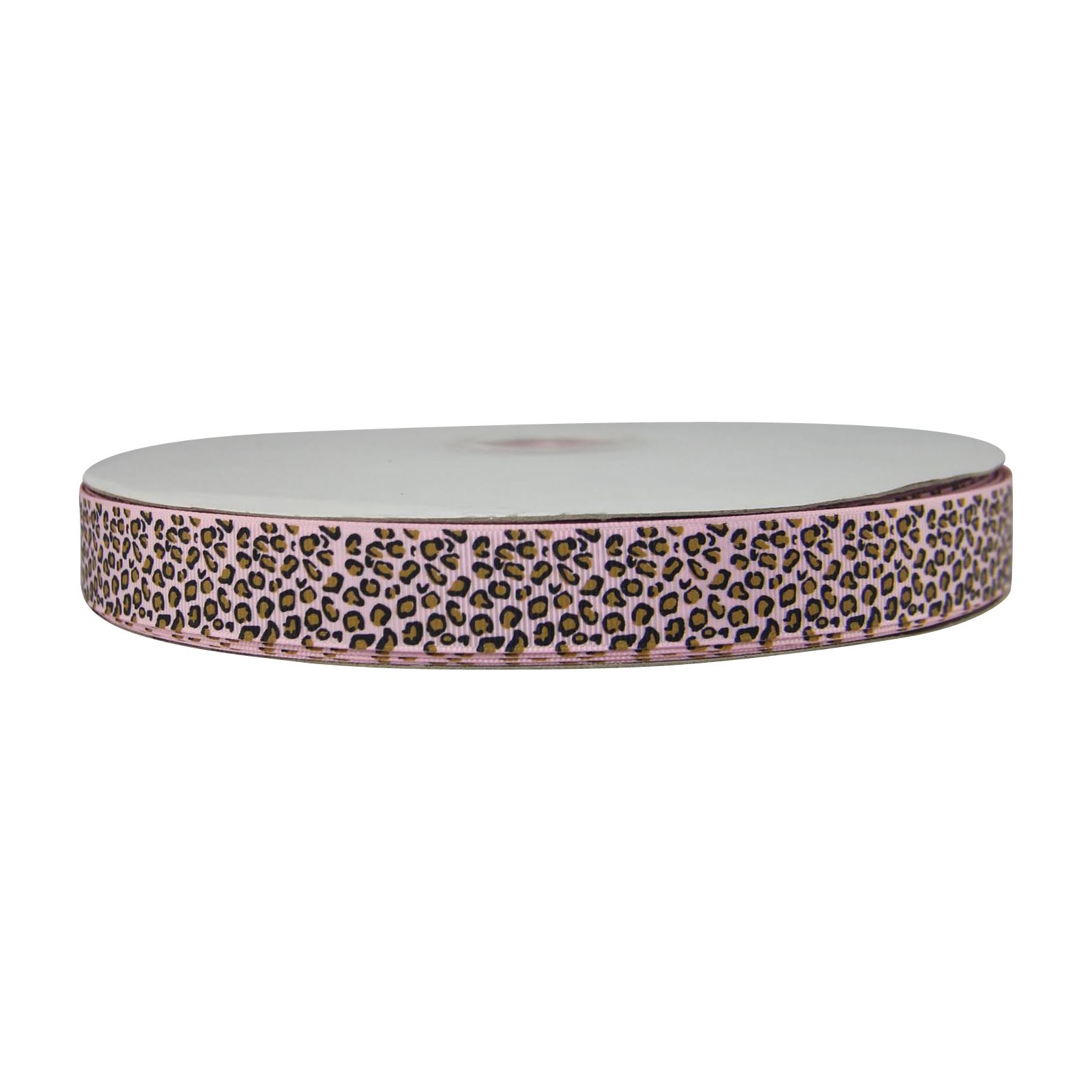 Premium Grosgrain Leopard Print Ribbon - Cheetah Animal Design Wild Craft - Picture 16 of 25