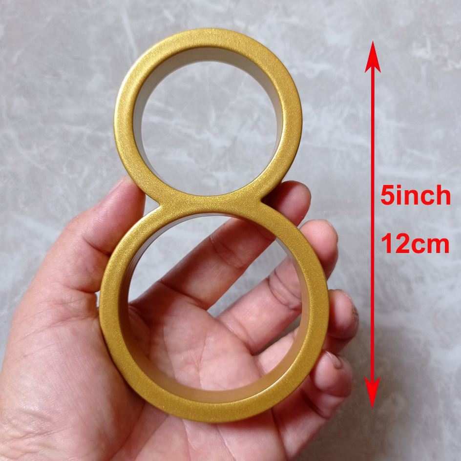Premium Moderne Türnummern XL Large - Weiß Schwarzgold 50 mm - 200 mm erhöht - Bild 24 von 43