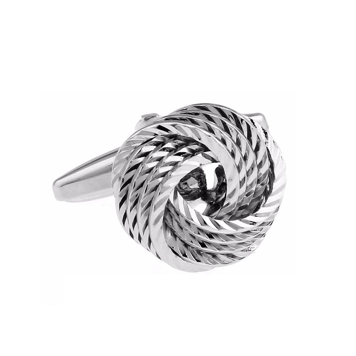 Knot Cufflinks Selection Colours Red Blue Purple Silver And Gold UK Stock - Picture 15 of 31