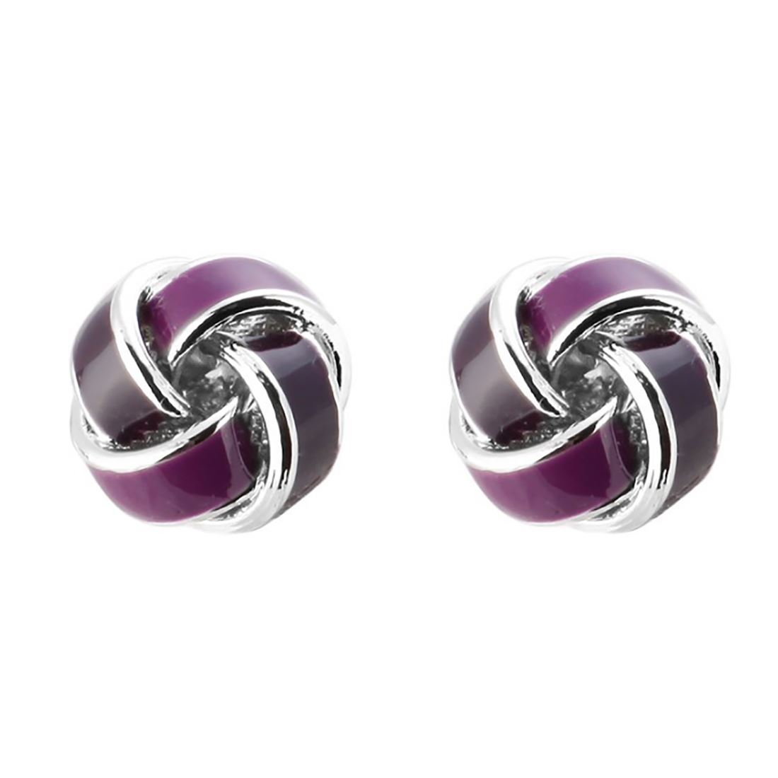 Knot Cufflinks Selection Colours Red Blue Purple Silver And Gold UK Stock - Picture 9 of 31